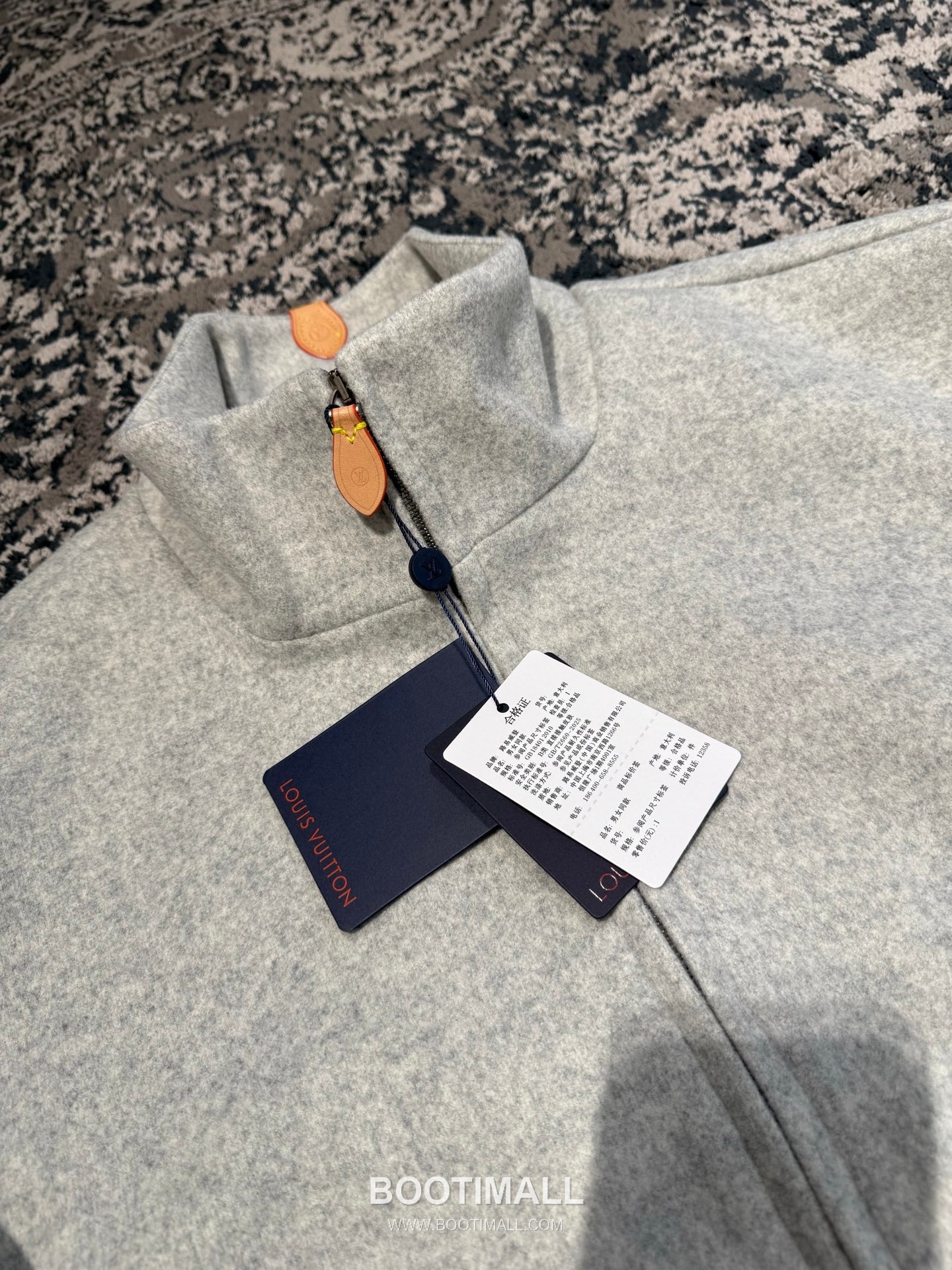 Louis Vuitton Stand Collar Zip Jacket Cotton Black 루이비통 스탠드칼라 집업 자켓 코튼 블랙 11