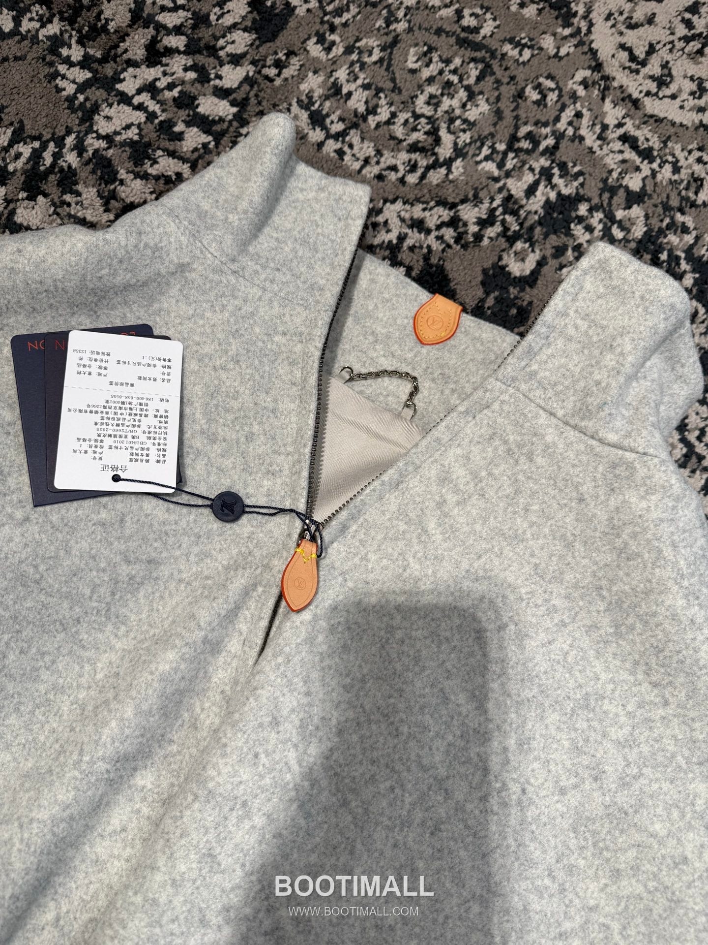 Louis Vuitton Stand Collar Zip Jacket Cotton Black 루이비통 스탠드칼라 집업 자켓 코튼 블랙 12