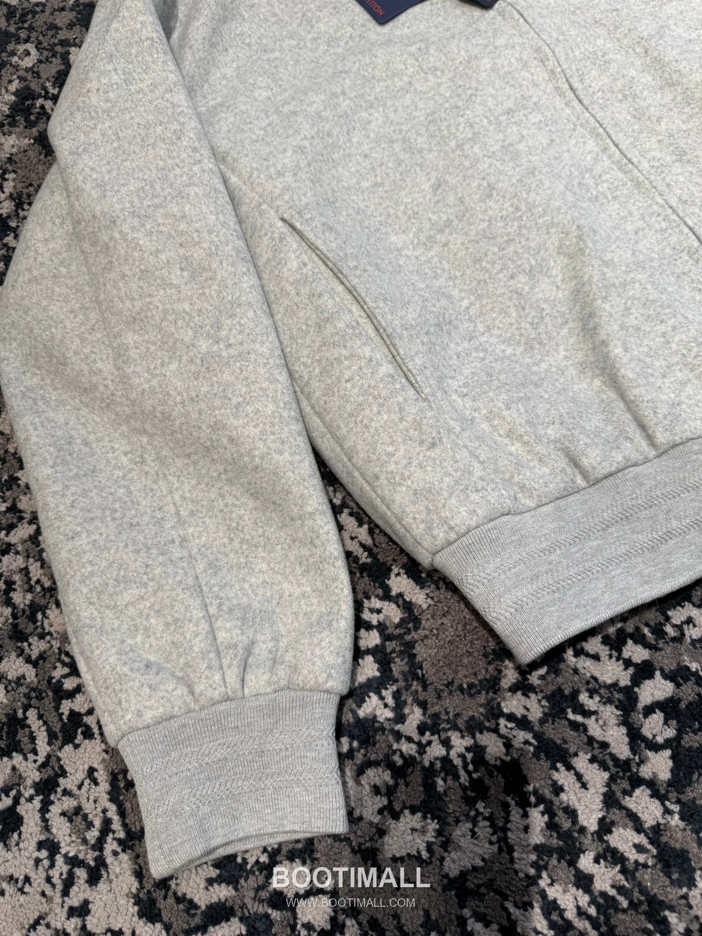 Louis Vuitton Stand Collar Zip Jacket Cotton Black 루이비통 스탠드칼라 집업 자켓 코튼 블랙 13