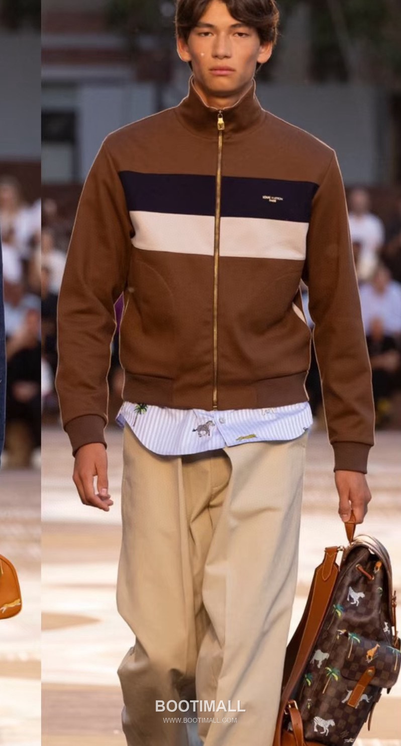 Louis Vuitton Colorblock Zip Jacket Light Khaki 루이비통 컬러블록 집업 자켓 라이트 카키 2