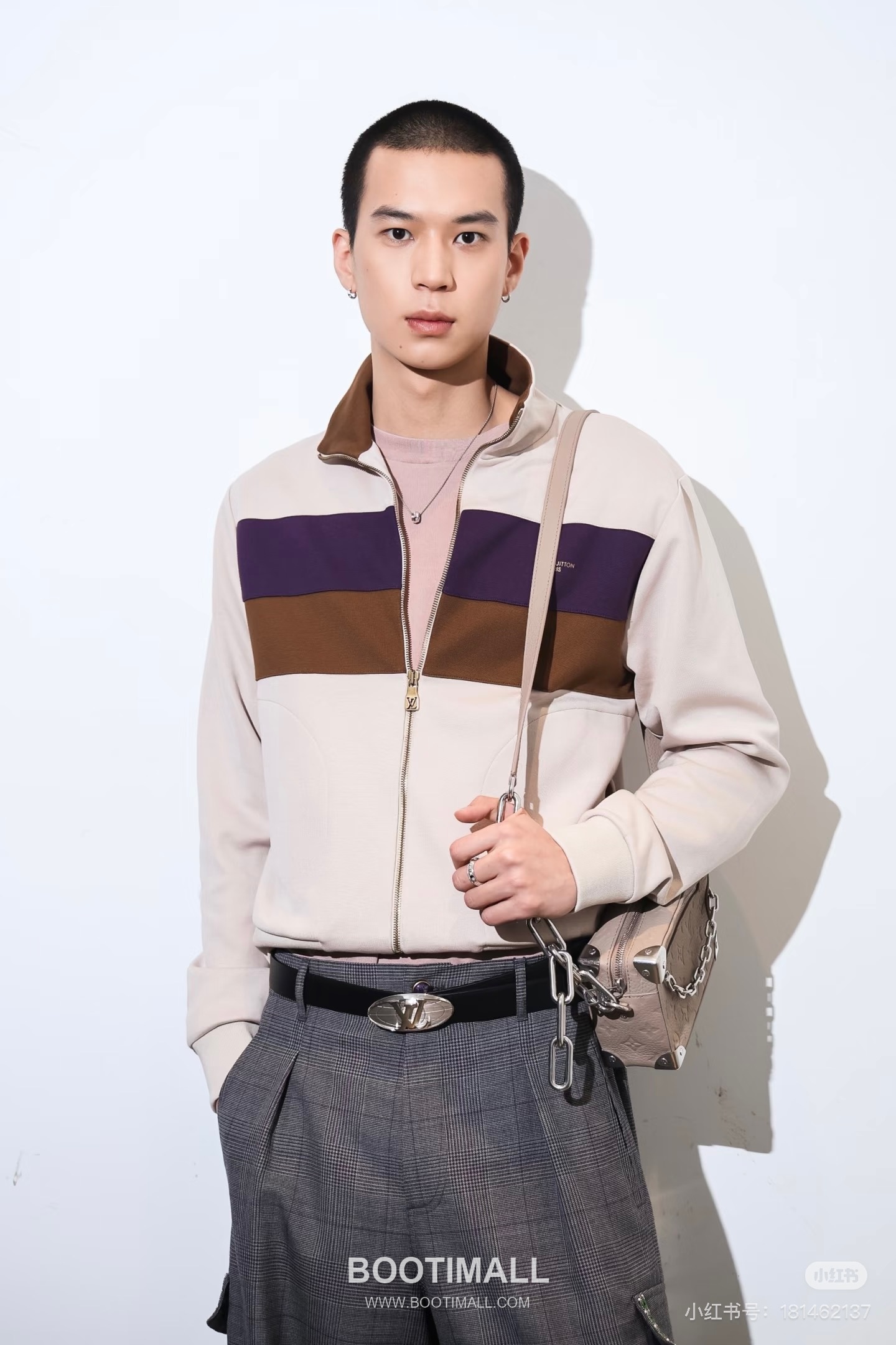 Louis Vuitton Colorblock Zip Jacket Light Khaki 루이비통 컬러블록 집업 자켓 라이트 카키 4