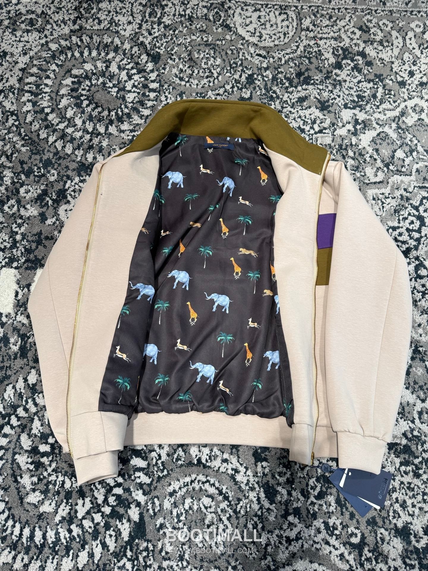 Louis Vuitton Colorblock Zip Jacket Light Khaki 루이비통 컬러블록 집업 자켓 라이트 카키 13