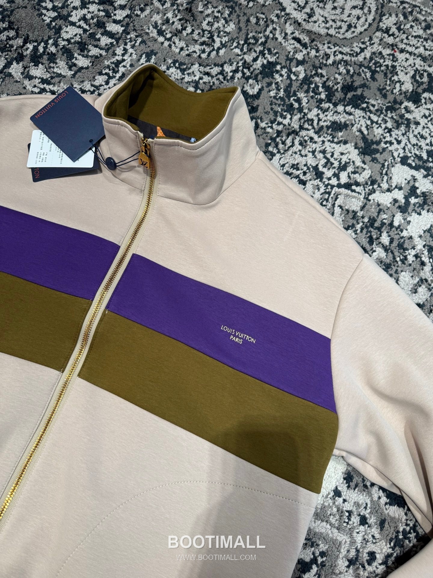 Louis Vuitton Colorblock Zip Jacket Light Khaki 루이비통 컬러블록 집업 자켓 라이트 카키 15