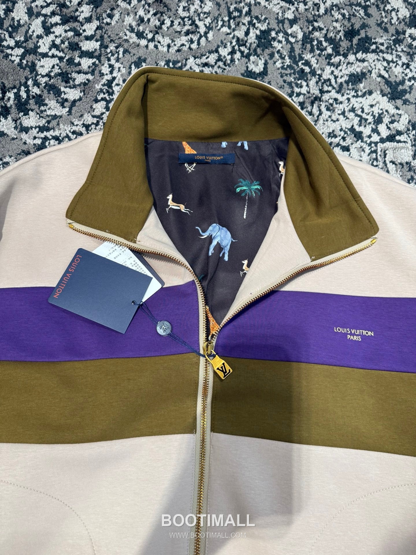 Louis Vuitton Colorblock Zip Jacket Light Khaki 루이비통 컬러블록 집업 자켓 라이트 카키 18