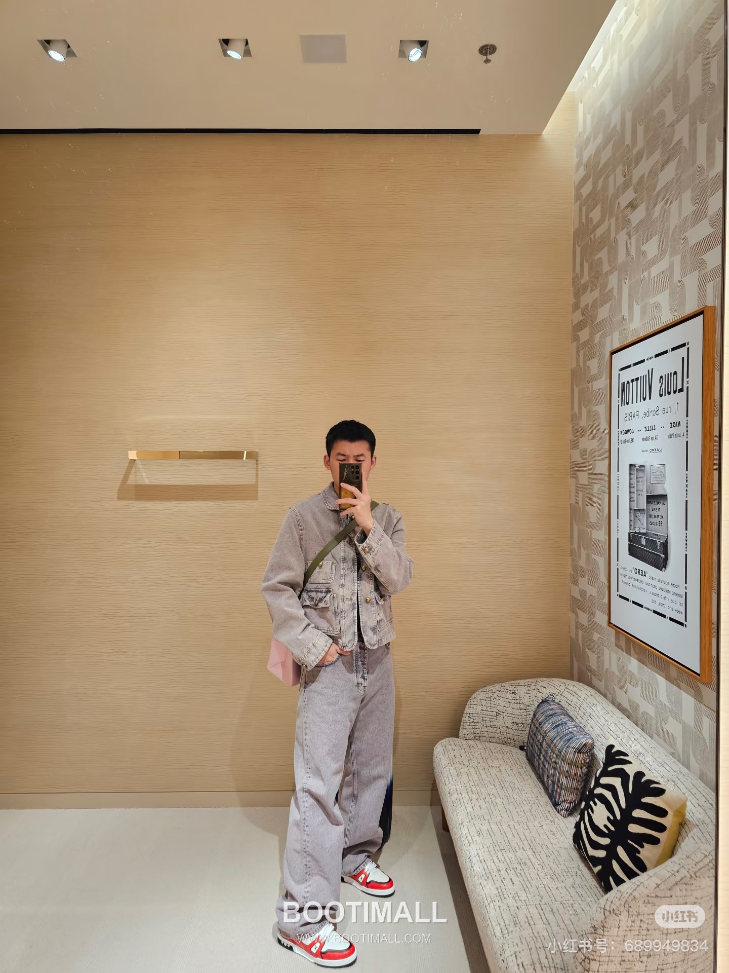 Amiri Denim Workwear Jacket Cotton Bleached Denim 블랙 스터드 데님 워크웨어 자켓 코튼 브리치드 데님 9