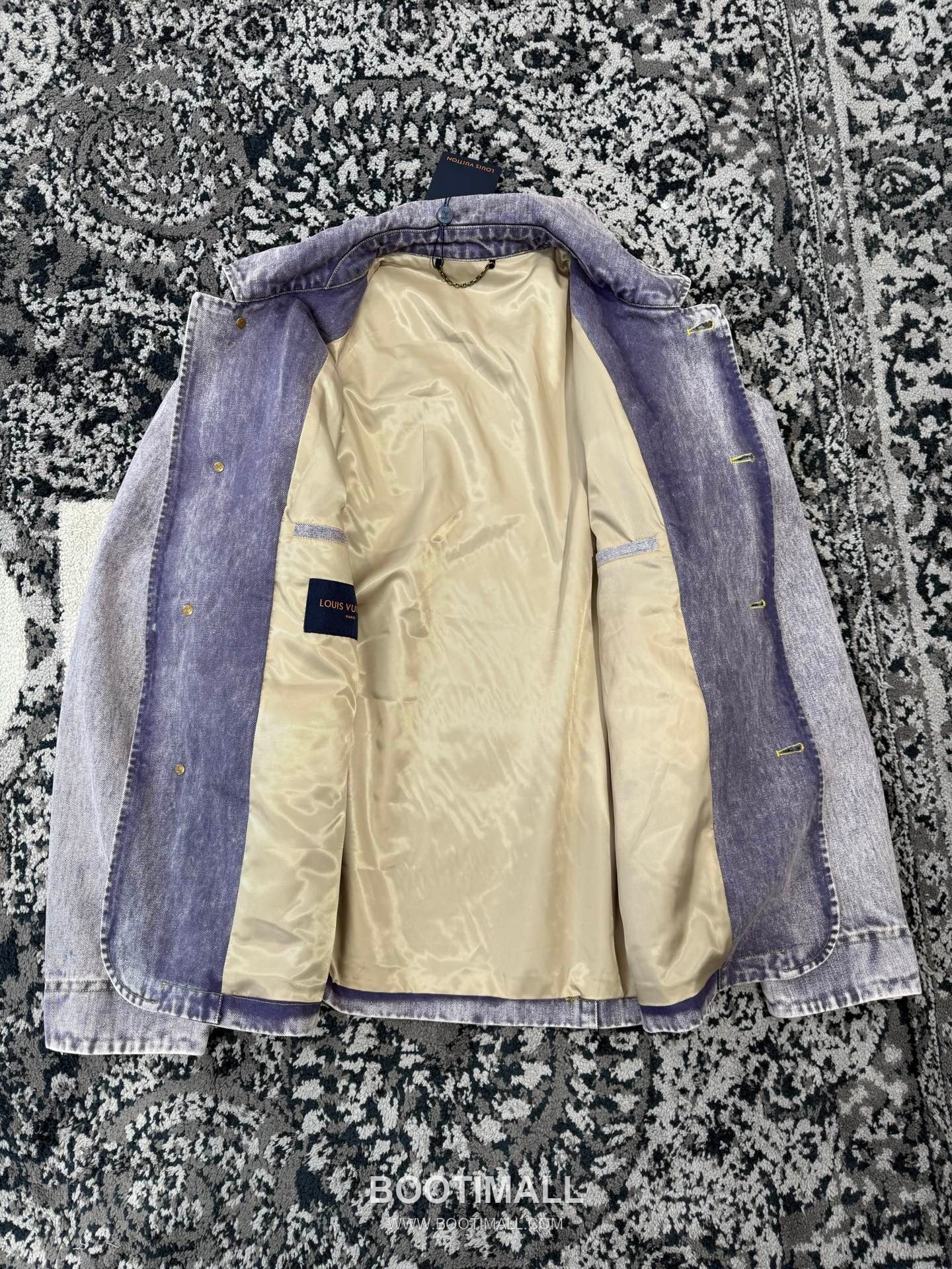 Amiri Denim Workwear Jacket Cotton Bleached Denim 블랙 스터드 데님 워크웨어 자켓 코튼 브리치드 데님 17