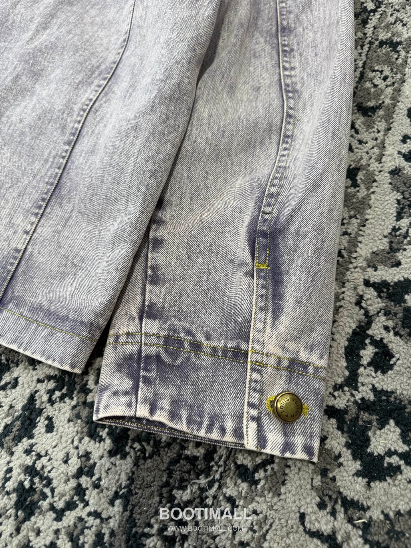 Amiri Denim Workwear Jacket Cotton Bleached Denim 블랙 스터드 데님 워크웨어 자켓 코튼 브리치드 데님 20