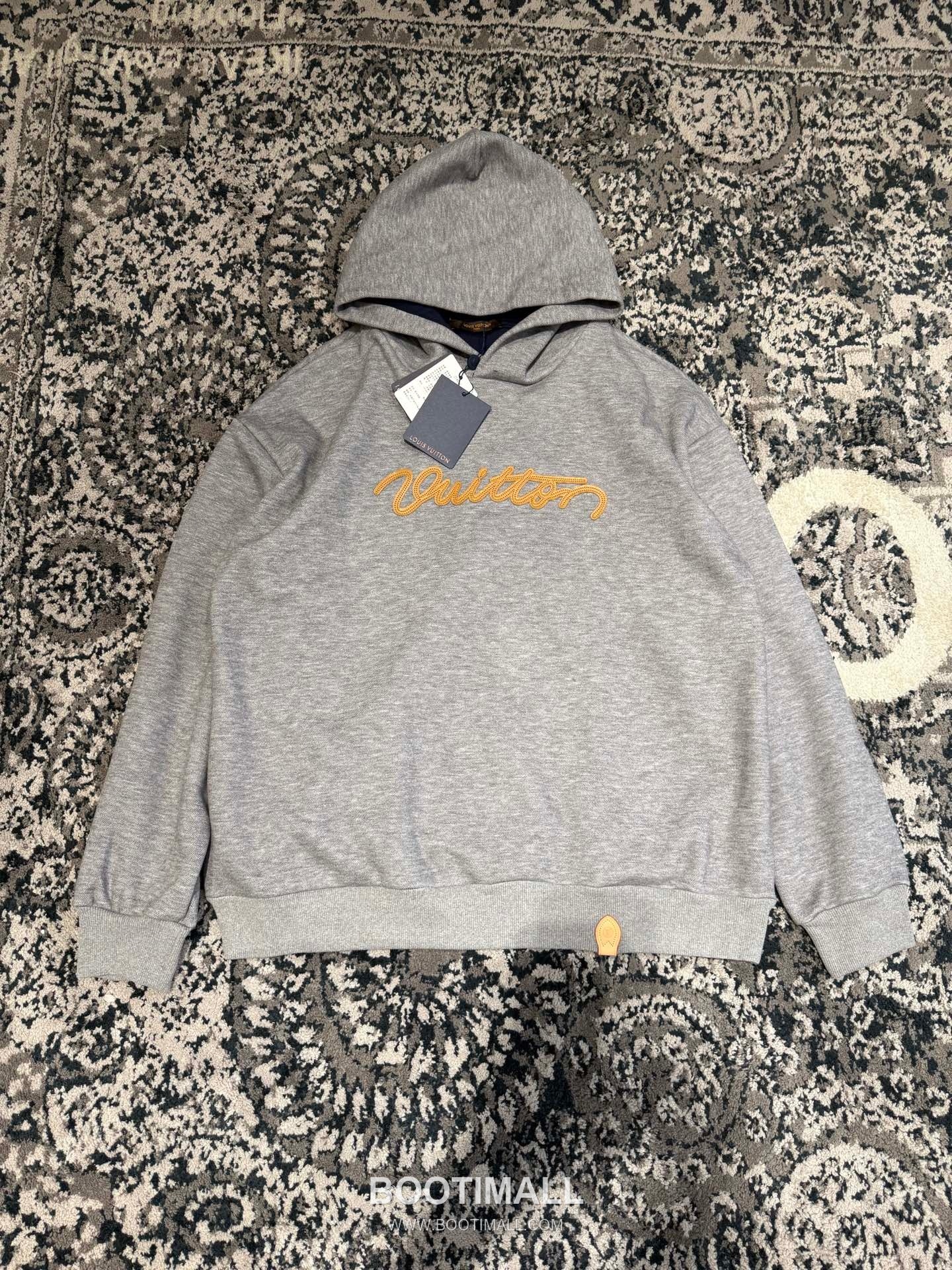 Louis Vuitton Beaded Logo Hoodie Black 루이비통 비즈 로고 후드 블랙 4