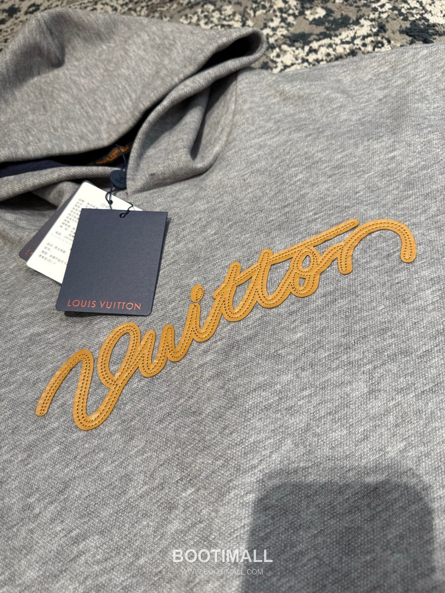 Louis Vuitton Beaded Logo Hoodie Black 루이비통 비즈 로고 후드 블랙 7