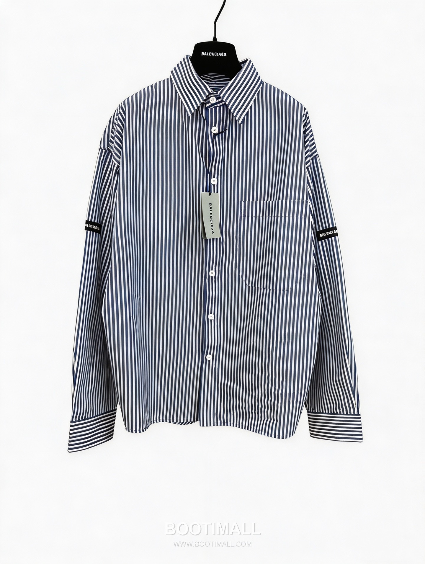 Balenciaga Blue Check Shirt Cotton Blue 발렌시아가 블루 체크 셔츠 코튼 블루 1