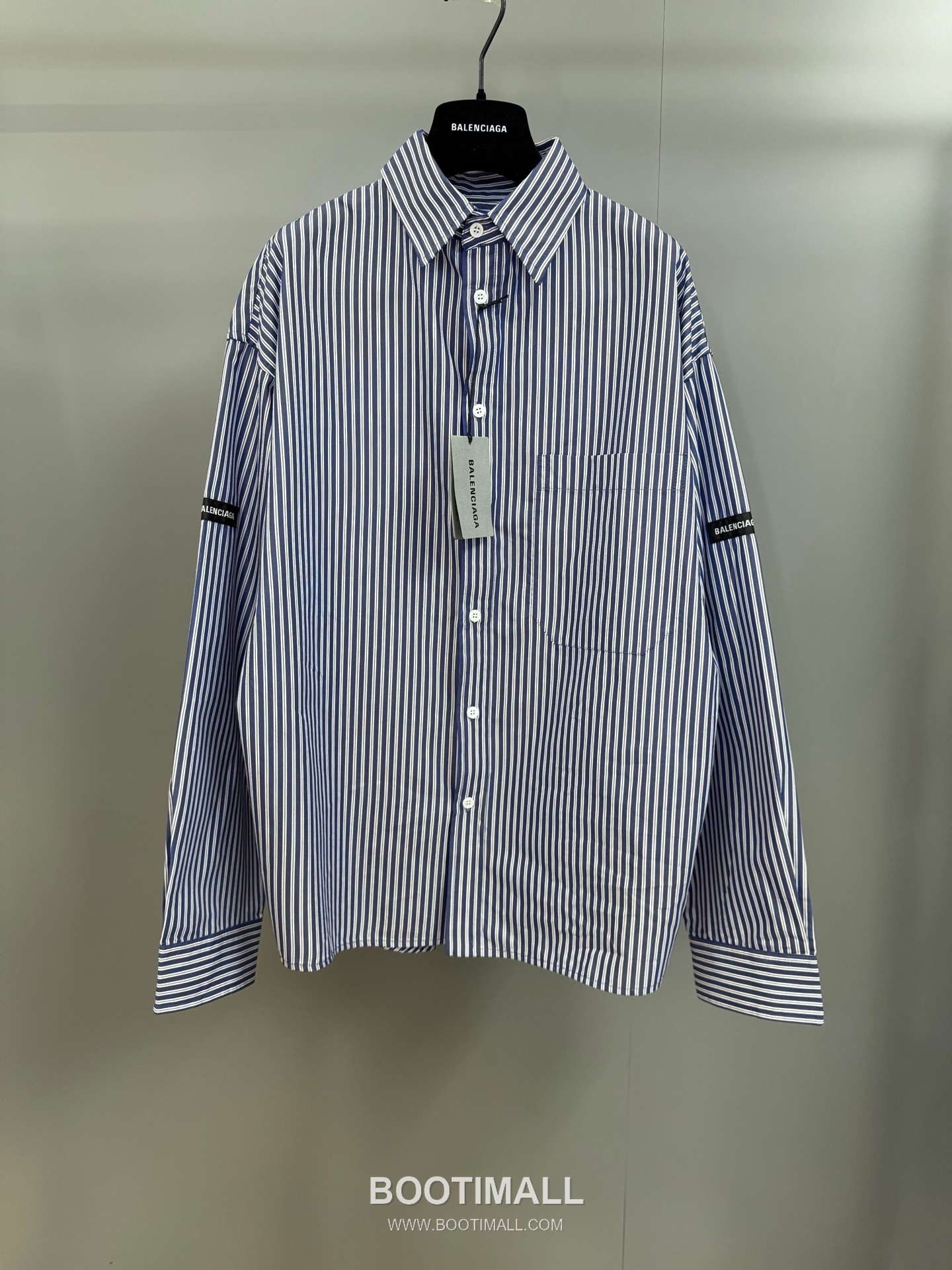 Balenciaga Blue Check Shirt Cotton Blue 발렌시아가 블루 체크 셔츠 코튼 블루 2