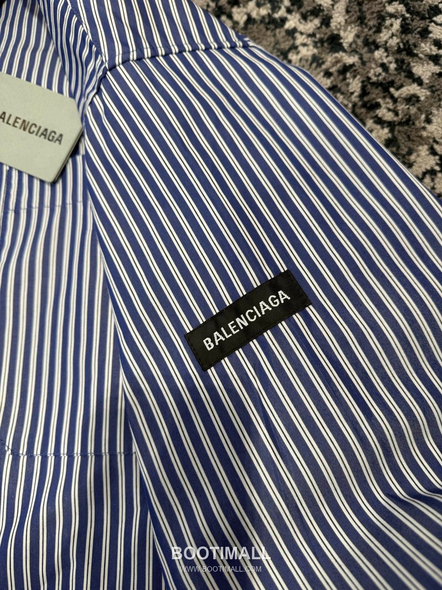 Balenciaga Blue Check Shirt Cotton Blue 발렌시아가 블루 체크 셔츠 코튼 블루 6