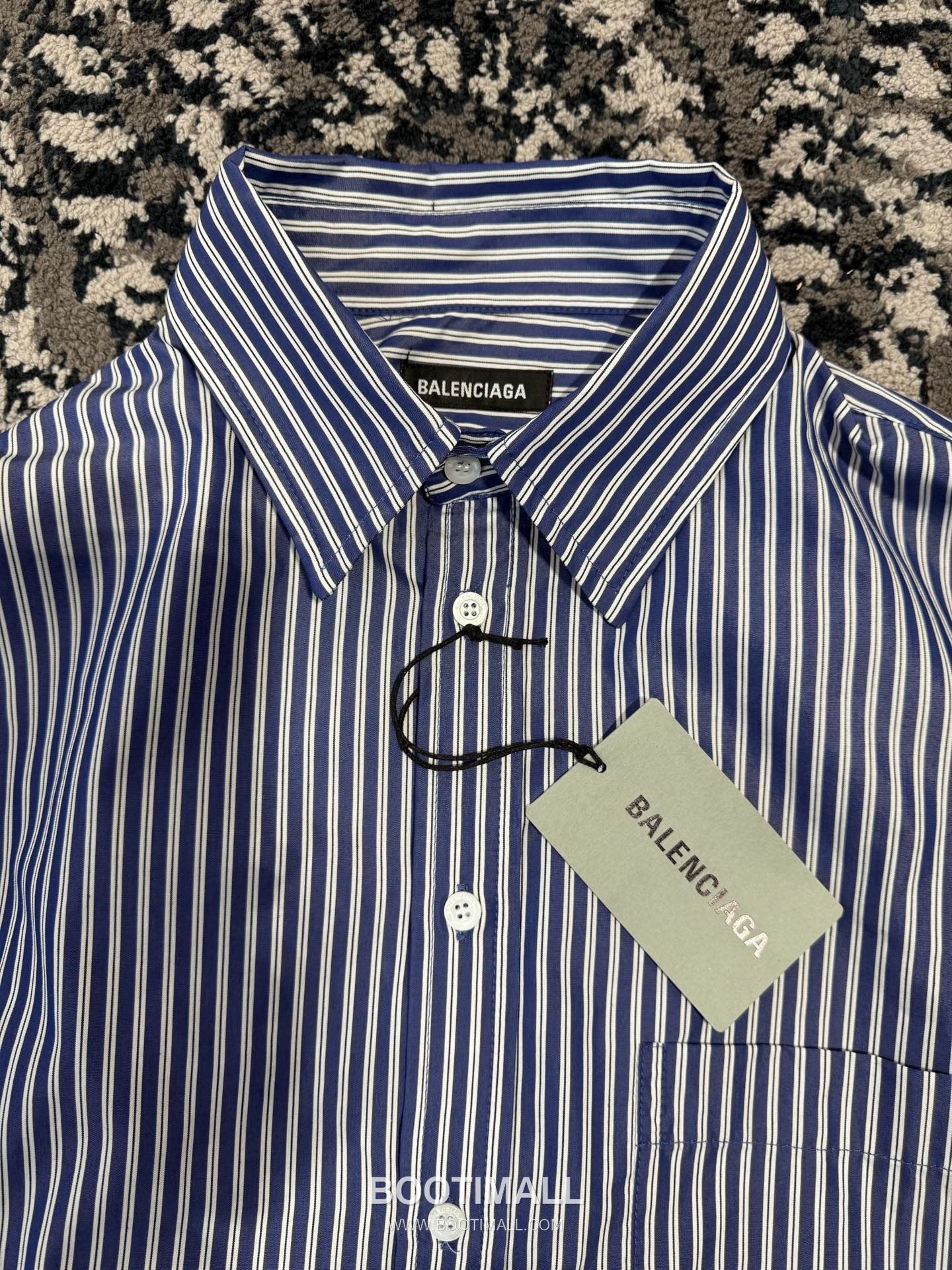 Balenciaga Blue Check Shirt Cotton Blue 발렌시아가 블루 체크 셔츠 코튼 블루 8