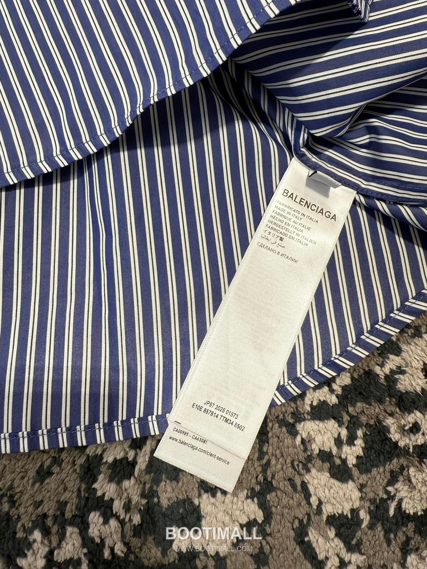 Balenciaga Blue Check Shirt Cotton Blue 발렌시아가 블루 체크 셔츠 코튼 블루 10