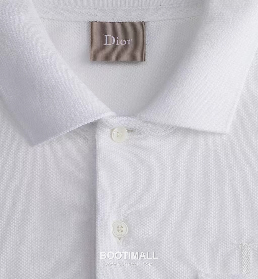 Dior Embroidered Polo Shirt Cotton Pique Grey 디올 자수 폴로 셔츠 코튼 피케 그레이 7