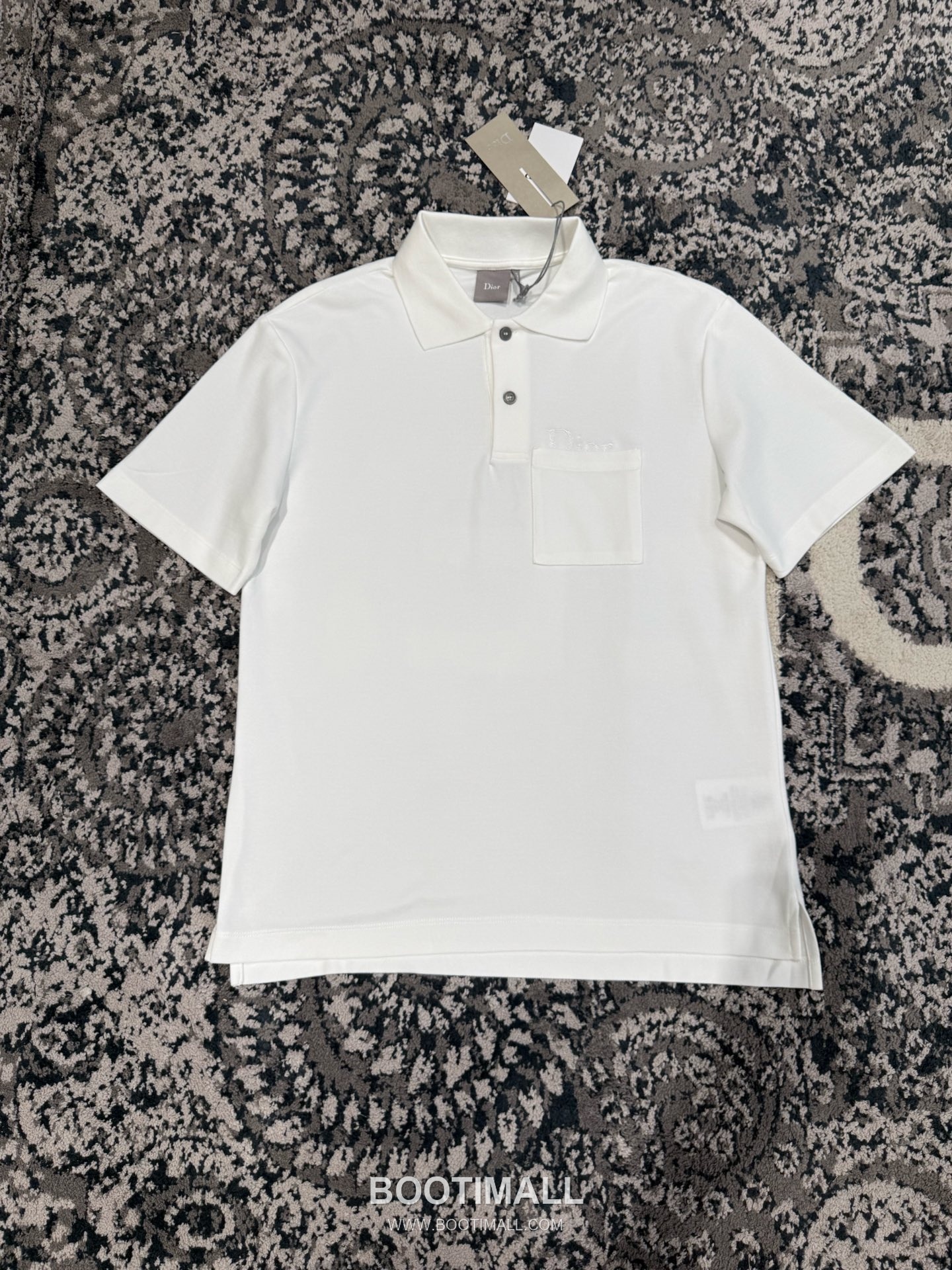 Dior Embroidered Polo Shirt Cotton Pique Grey 디올 자수 폴로 셔츠 코튼 피케 그레이 9