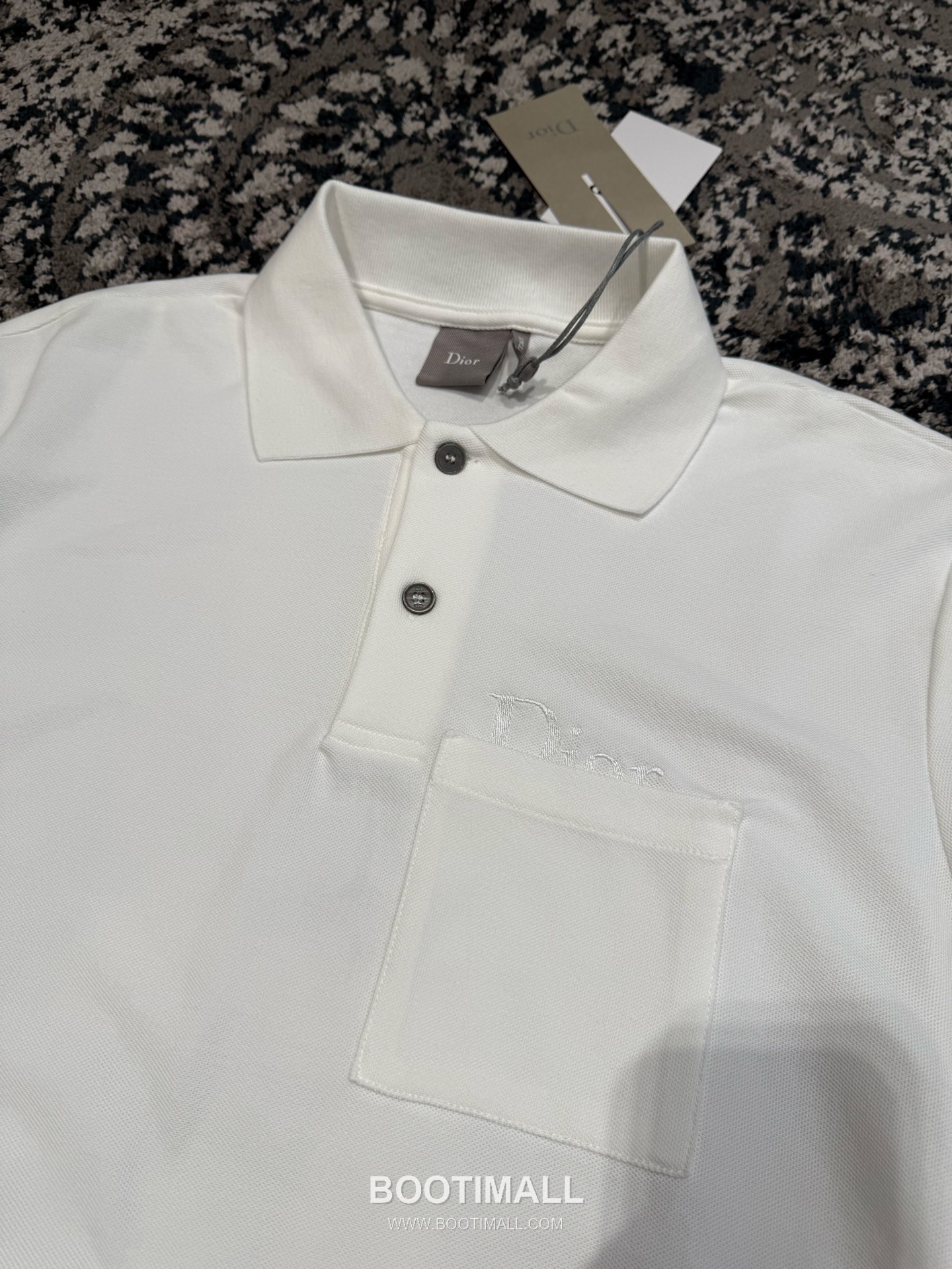 Dior Embroidered Polo Shirt Cotton Pique Grey 디올 자수 폴로 셔츠 코튼 피케 그레이 11