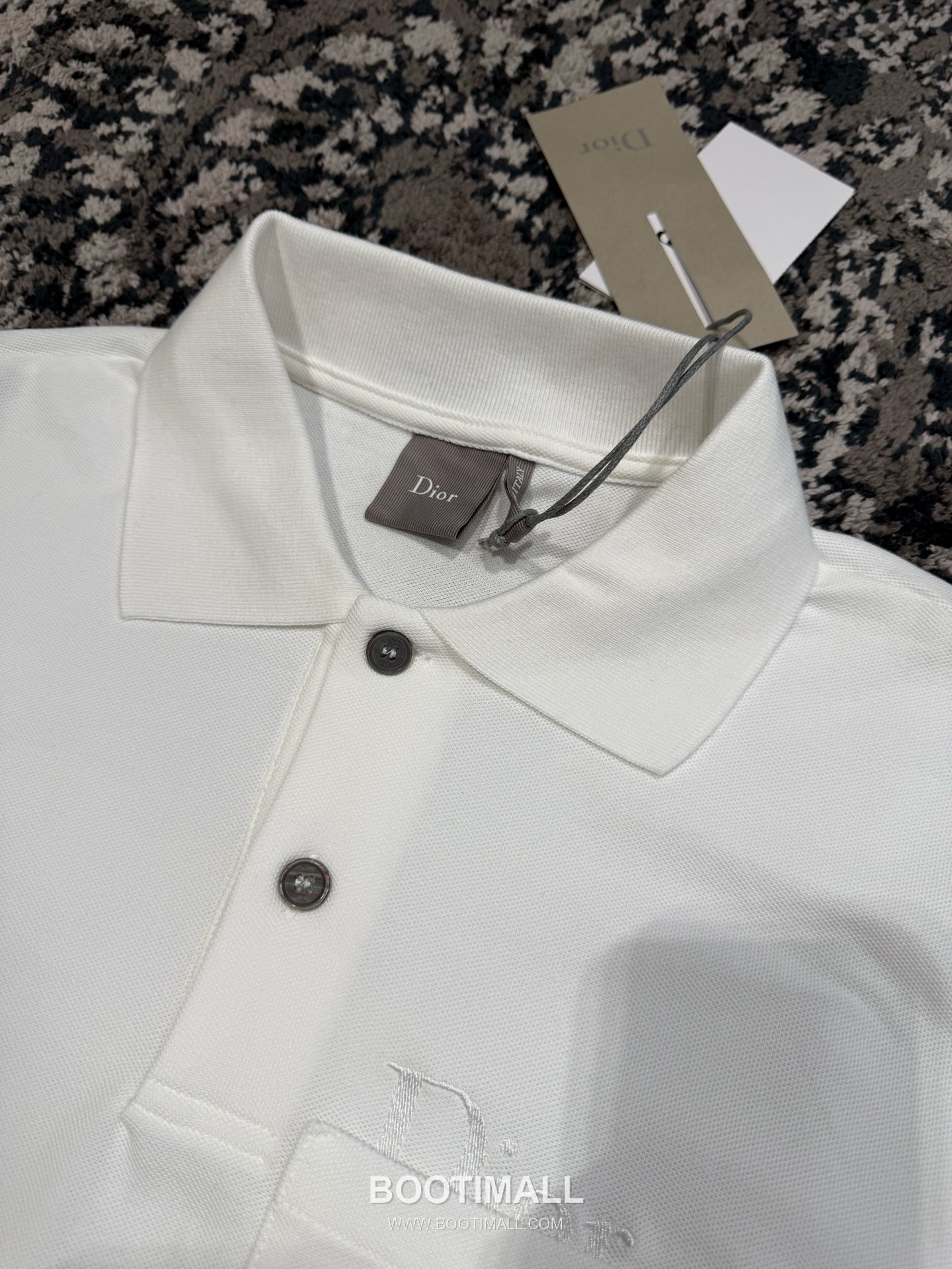 Dior Embroidered Polo Shirt Cotton Pique Grey 디올 자수 폴로 셔츠 코튼 피케 그레이 12