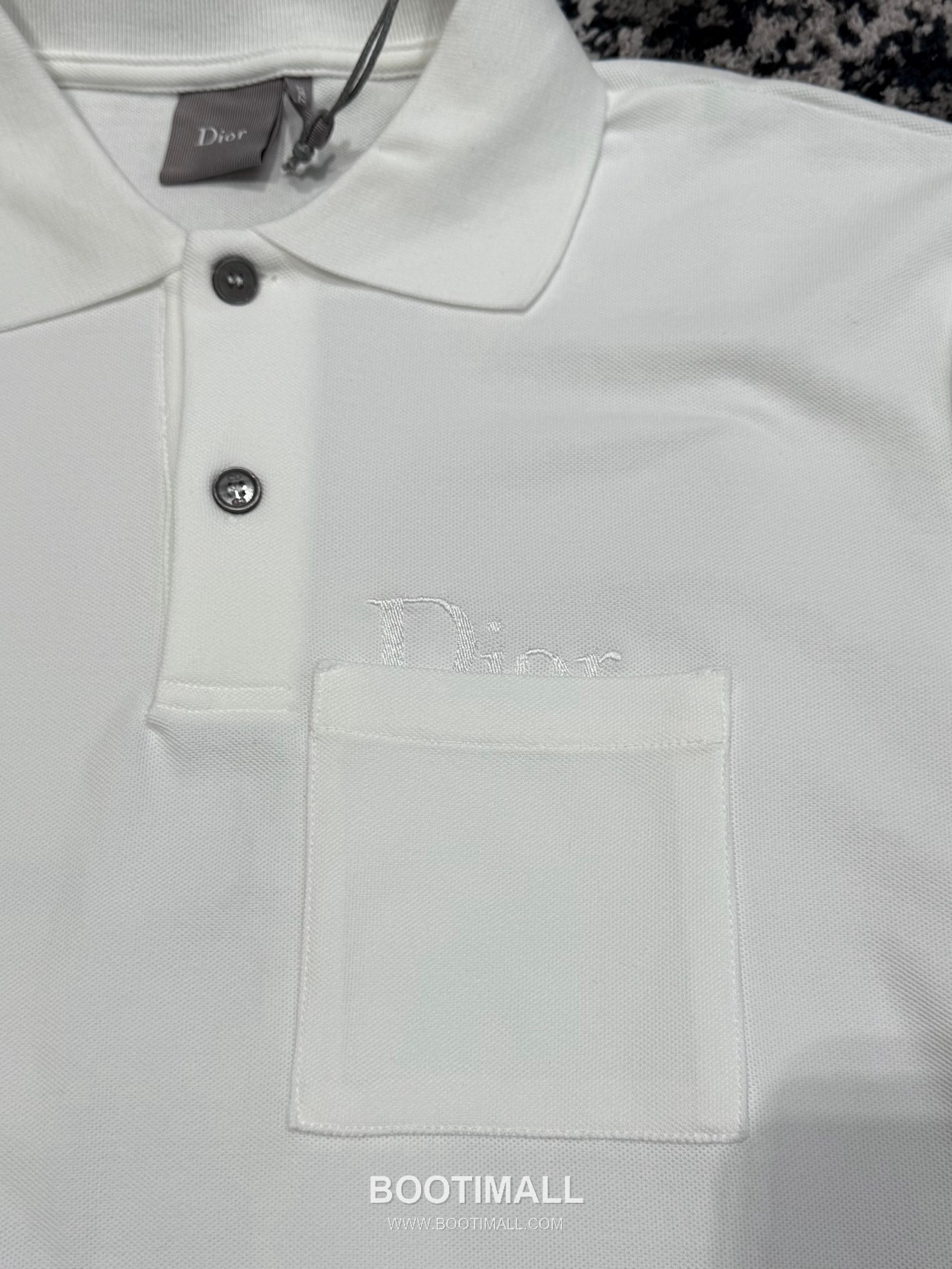 Dior Embroidered Polo Shirt Cotton Pique Grey 디올 자수 폴로 셔츠 코튼 피케 그레이 13