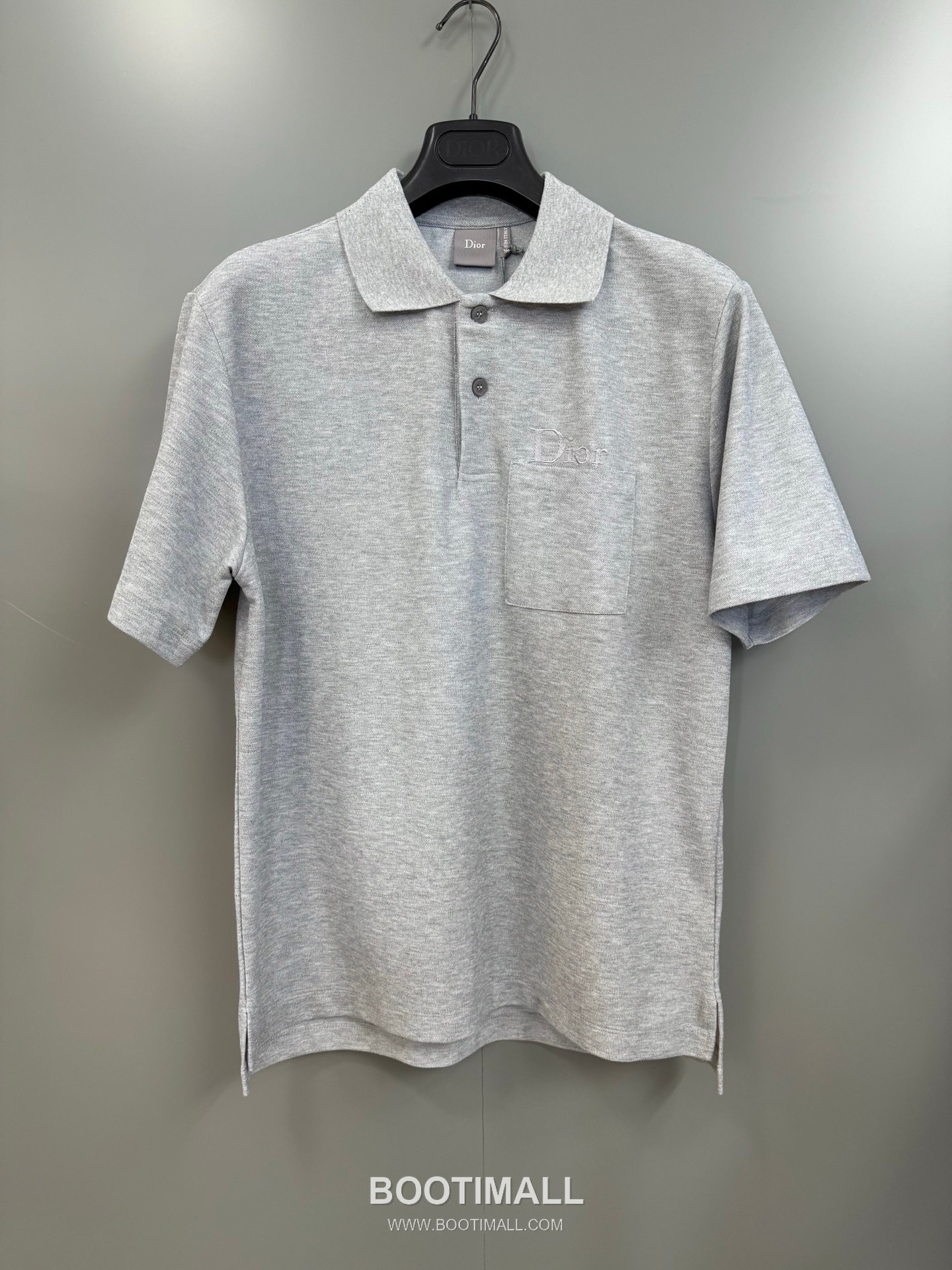 Dior Embroidered Polo Shirt Cotton Pique Grey 디올 자수 폴로 셔츠 코튼 피케 그레이 7