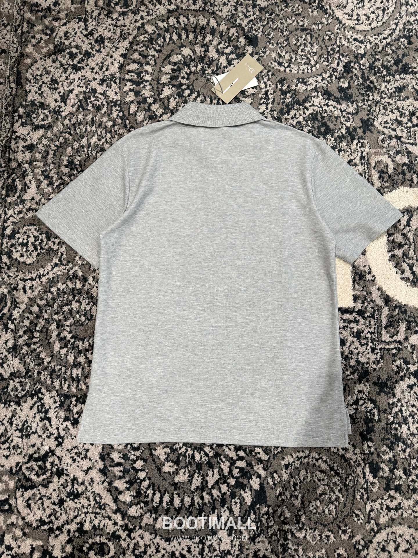 Dior Embroidered Polo Shirt Cotton Pique Grey 디올 자수 폴로 셔츠 코튼 피케 그레이 9