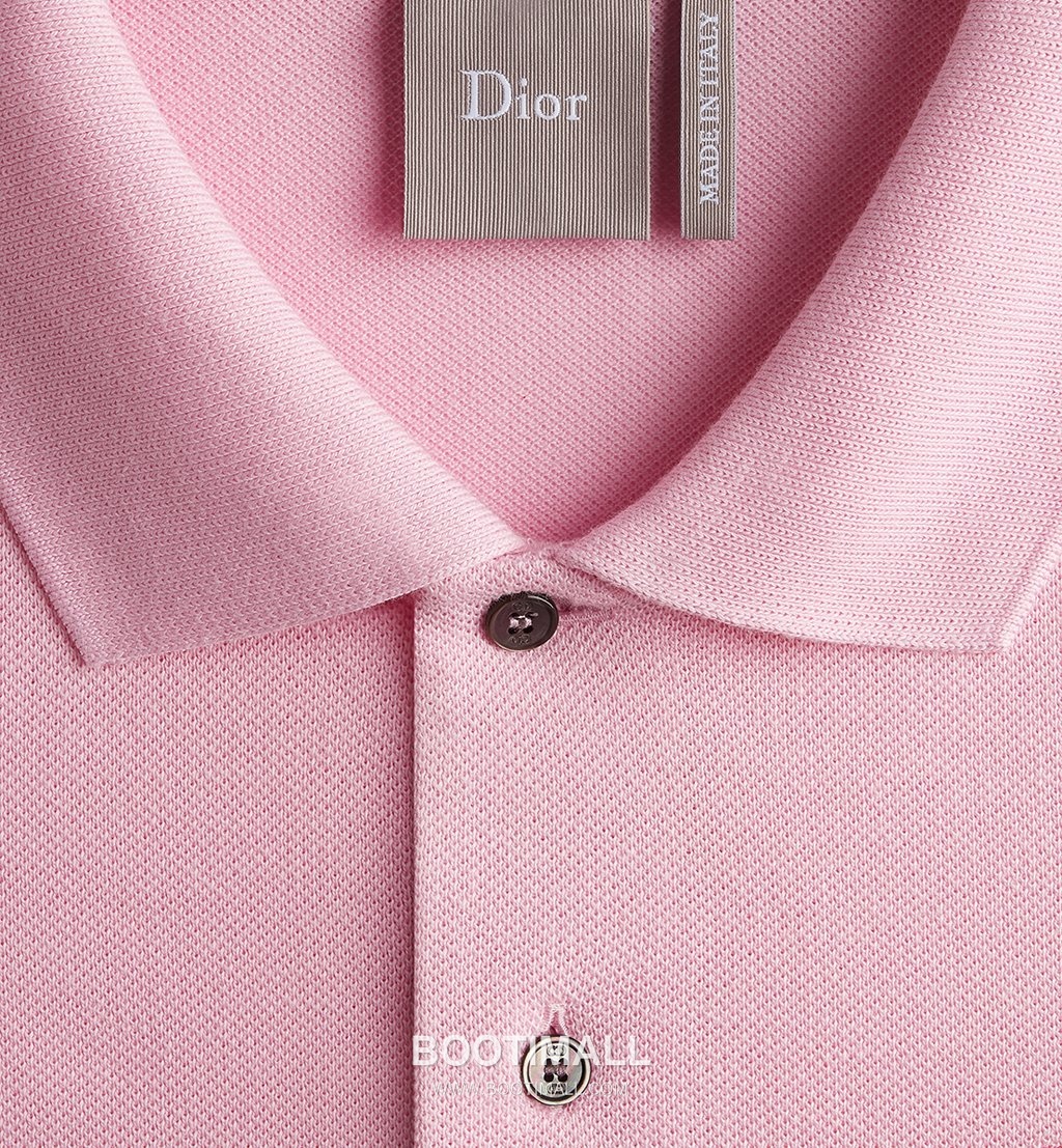 Dior Embroidered Polo Shirt Cotton Pique Grey 디올 자수 폴로 셔츠 코튼 피케 그레이 2