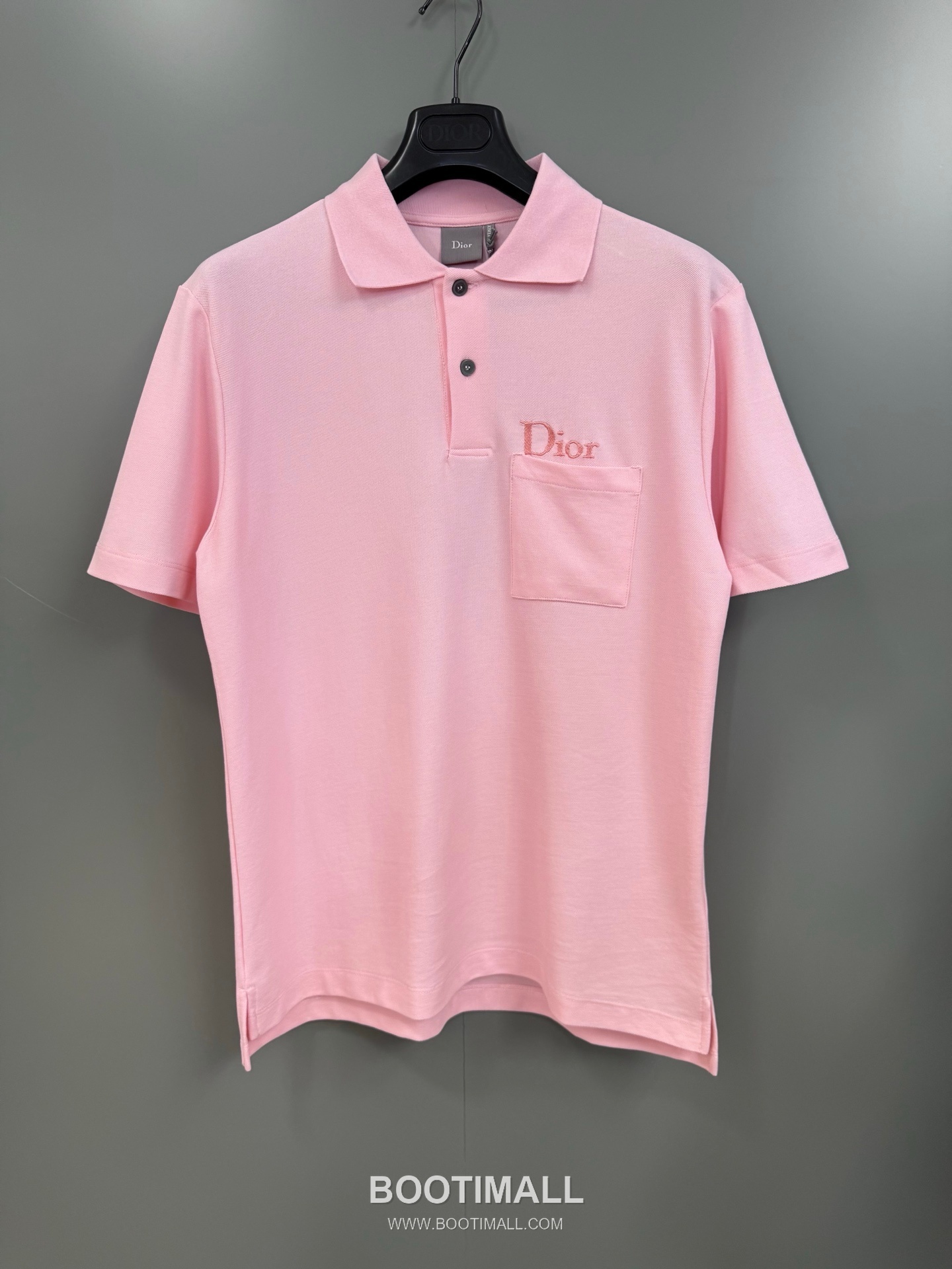 Dior Embroidered Polo Shirt Cotton Pique Grey 디올 자수 폴로 셔츠 코튼 피케 그레이 4