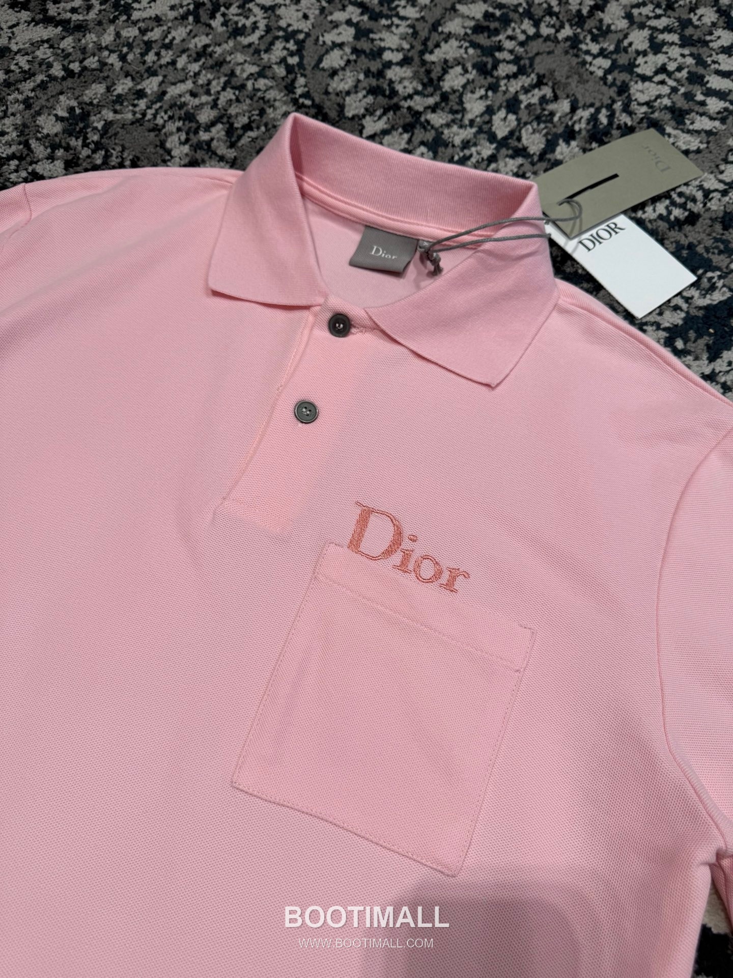 Dior Embroidered Polo Shirt Cotton Pique Grey 디올 자수 폴로 셔츠 코튼 피케 그레이 7
