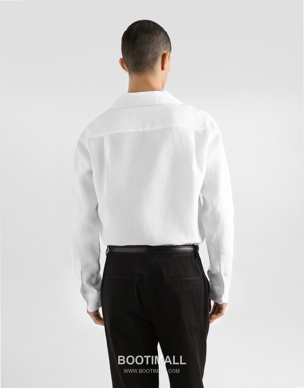 Dolce & Gabbana Linen Canvas Shirt Linen Black 돌체앤가바나 리넨 캔버스 V넥 셔츠 리넨 블랙 3