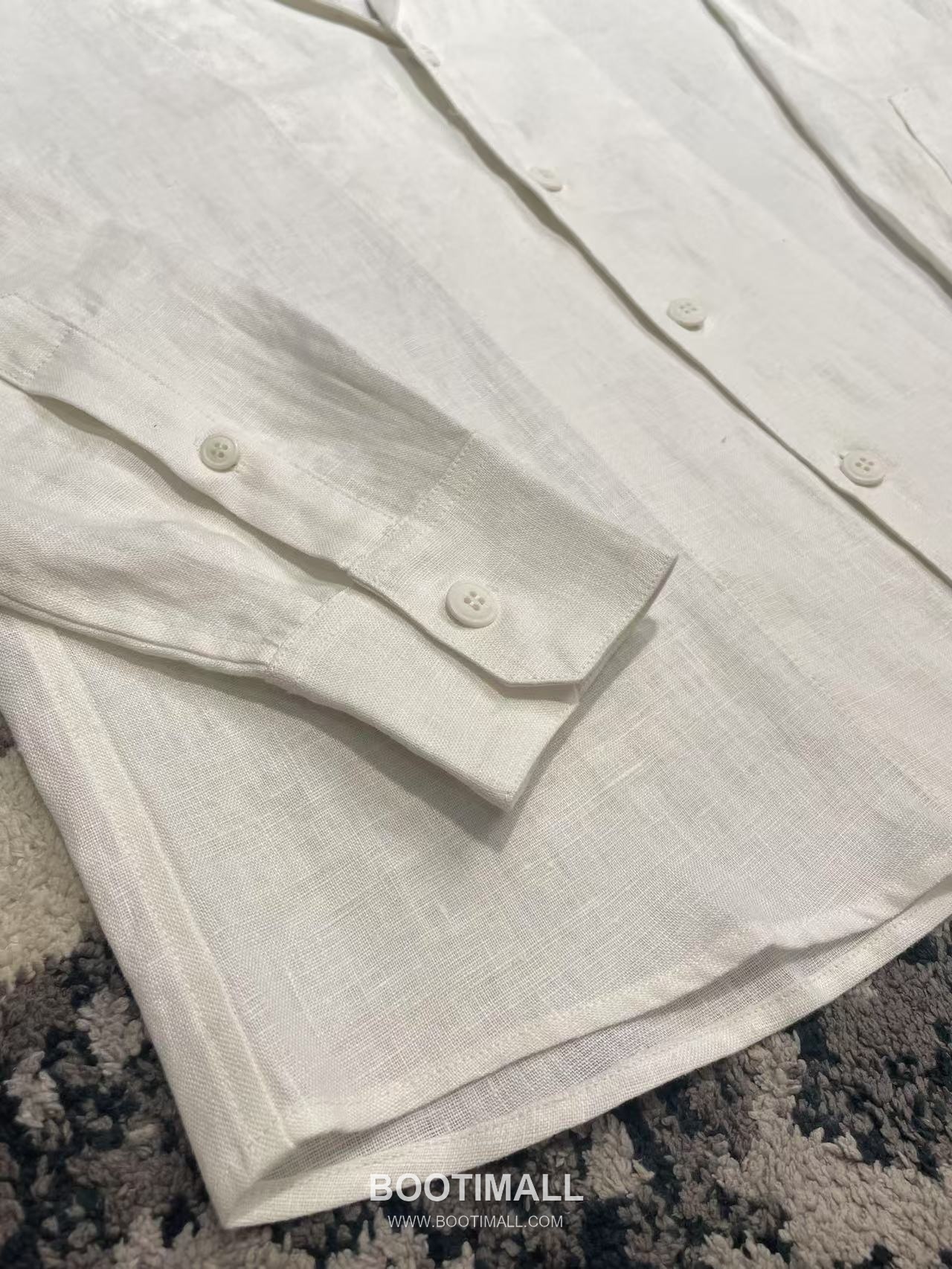 Dolce & Gabbana Linen Canvas Shirt Linen Black 돌체앤가바나 리넨 캔버스 V넥 셔츠 리넨 블랙 9