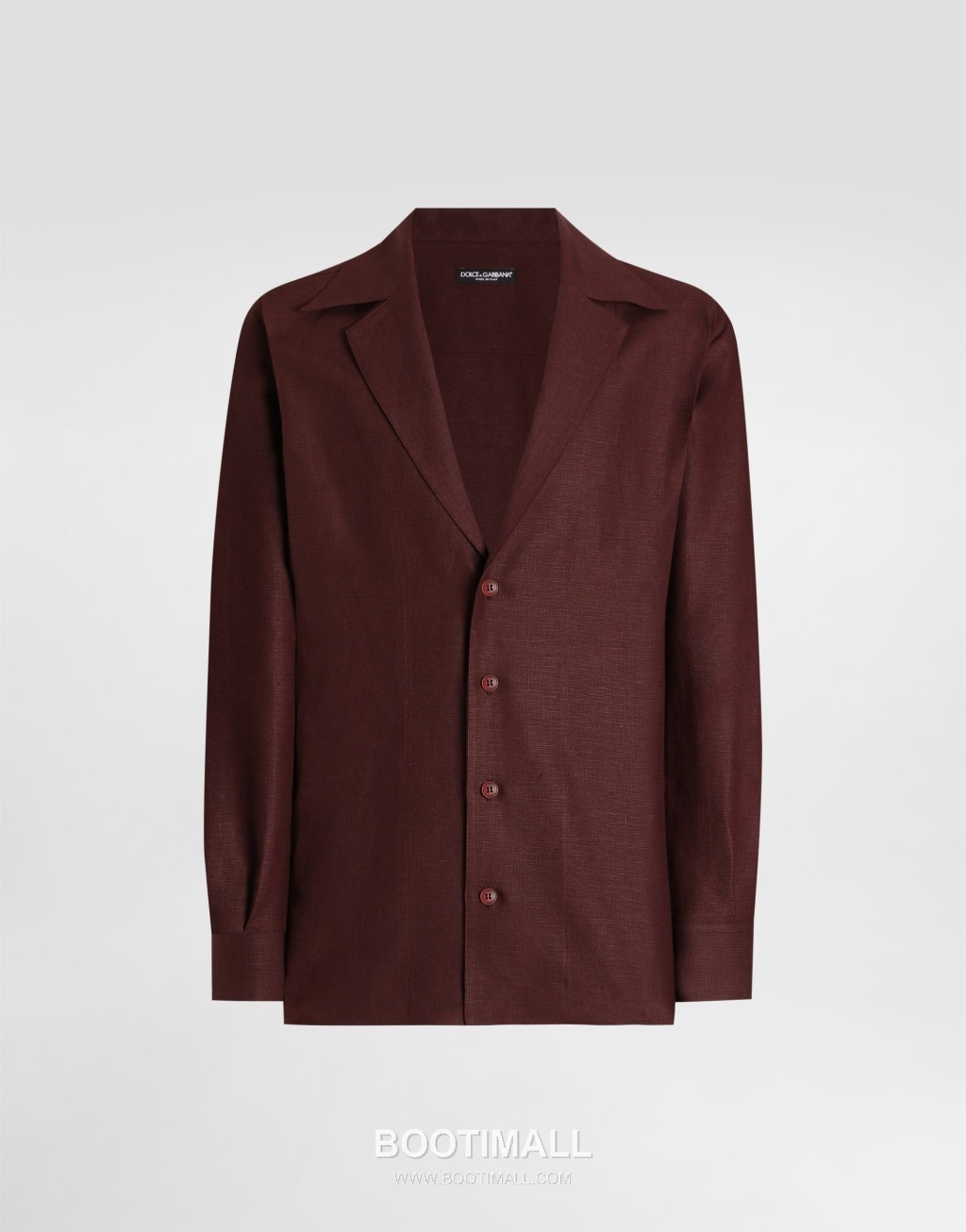 Dolce & Gabbana Linen Canvas Shirt Linen Black 돌체앤가바나 리넨 캔버스 브이넥 셔츠 리넨 블랙 1