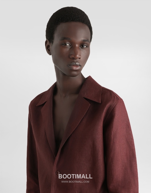 Dolce & Gabbana Linen Canvas Shirt Linen Black 돌체앤가바나 리넨 캔버스 브이넥 셔츠 리넨 블랙 2