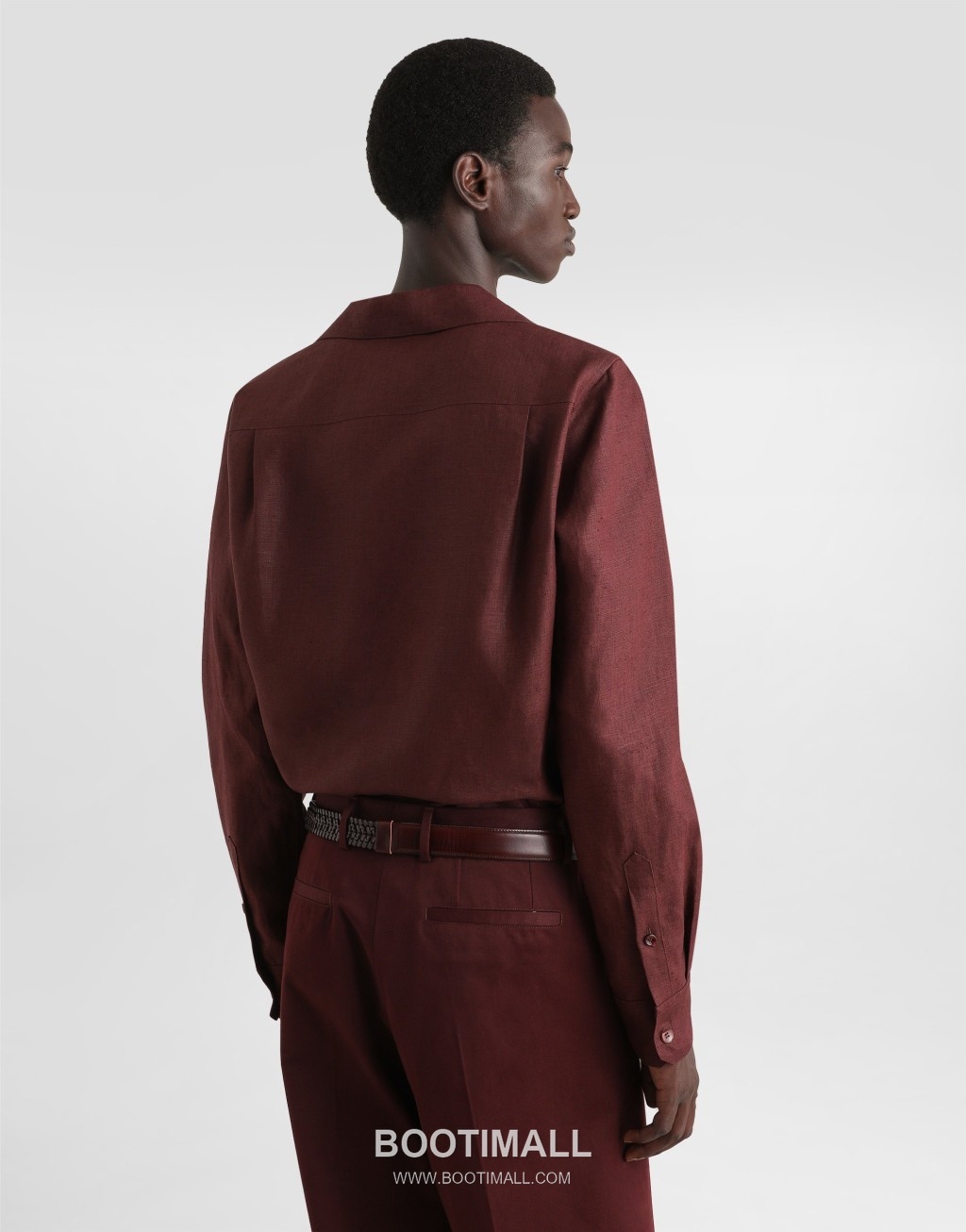 Dolce & Gabbana Linen Canvas Shirt Linen Black 돌체앤가바나 리넨 캔버스 브이넥 셔츠 리넨 블랙 4