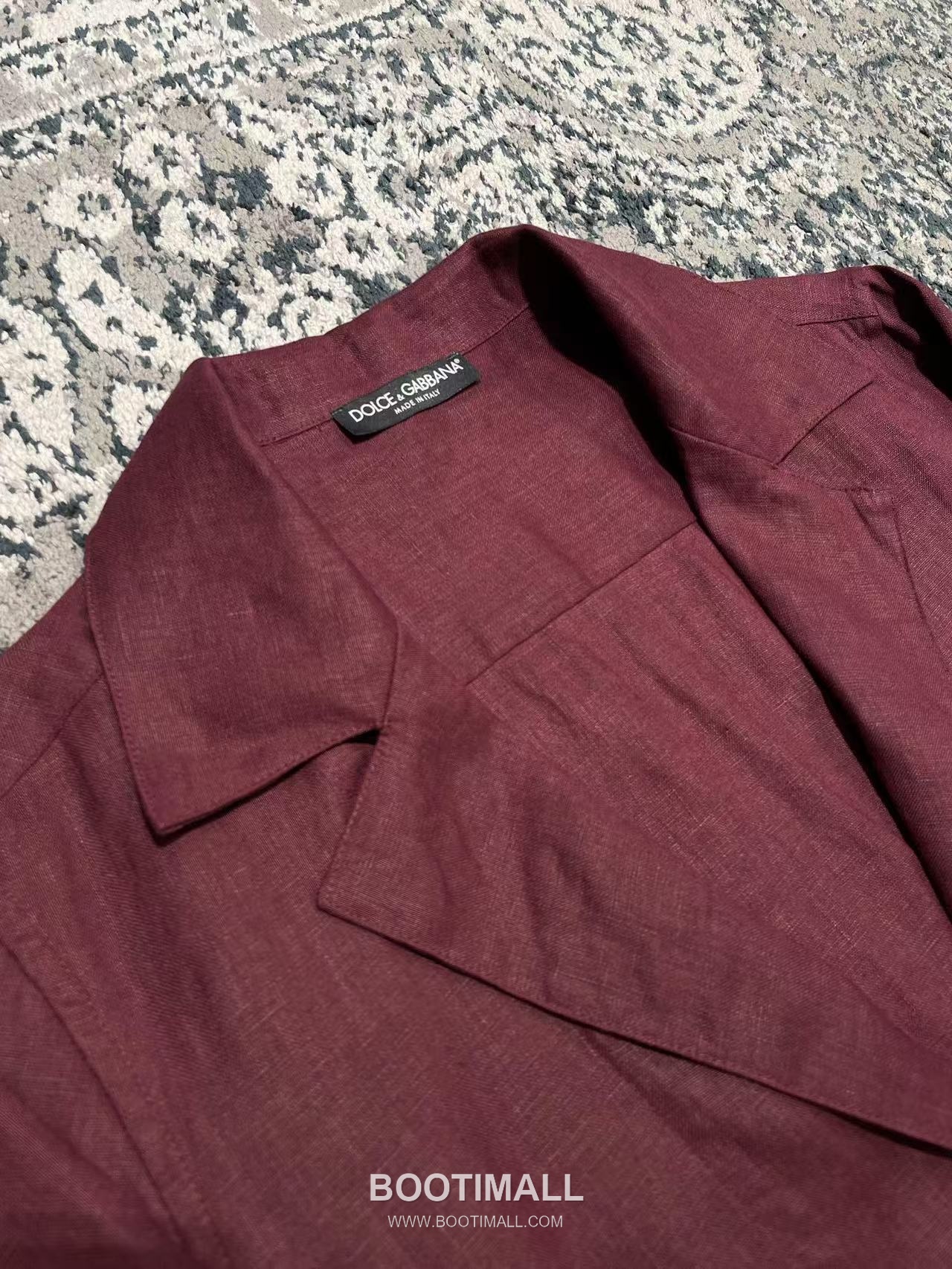 Dolce & Gabbana Linen Canvas Shirt Linen Black 돌체앤가바나 리넨 캔버스 브이넥 셔츠 리넨 블랙 8