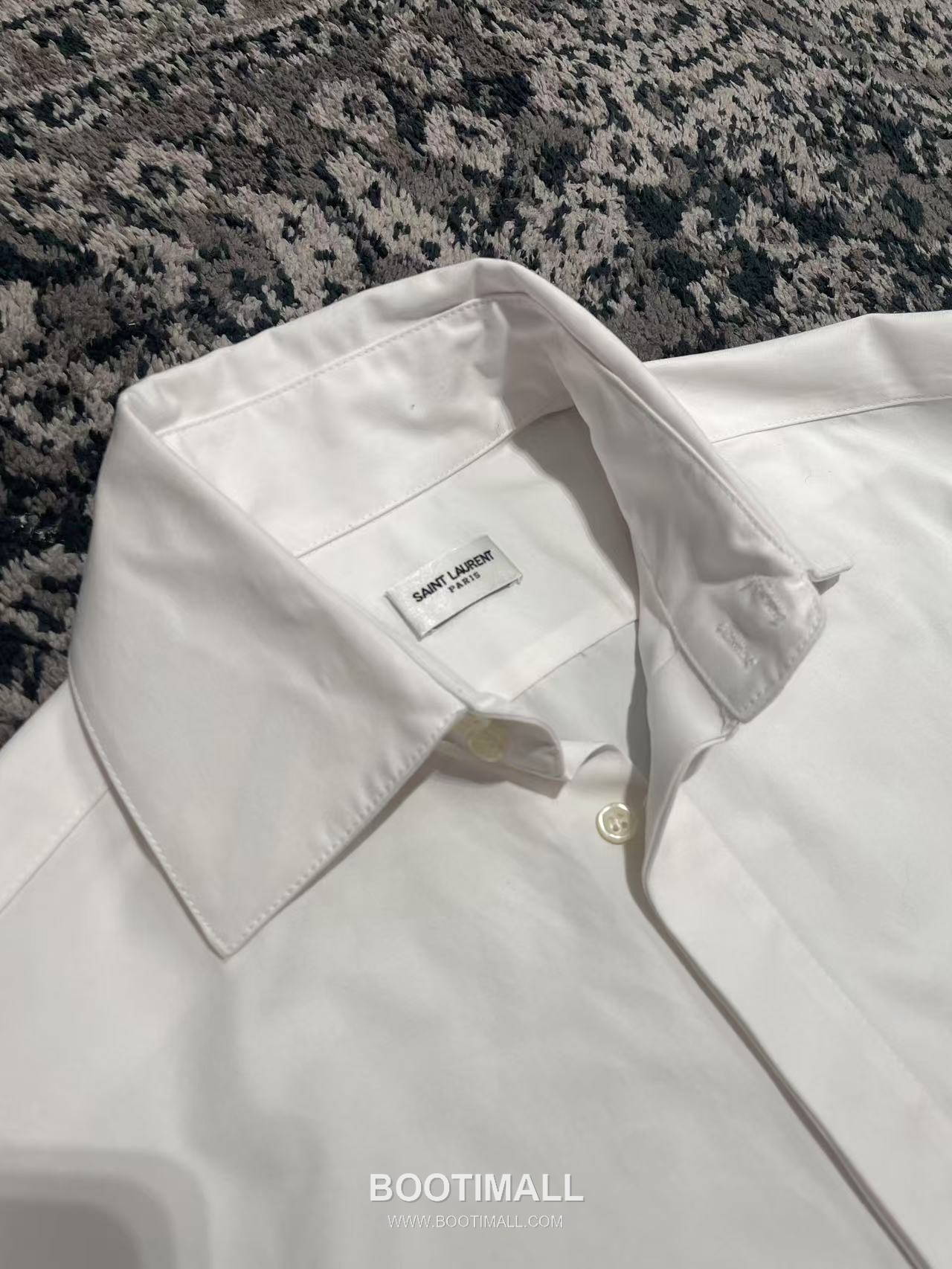 Saint Laurent Le Cassandre Shirt Cotton White 생로랑 르 카산드르 셔츠 코튼 화이트 6