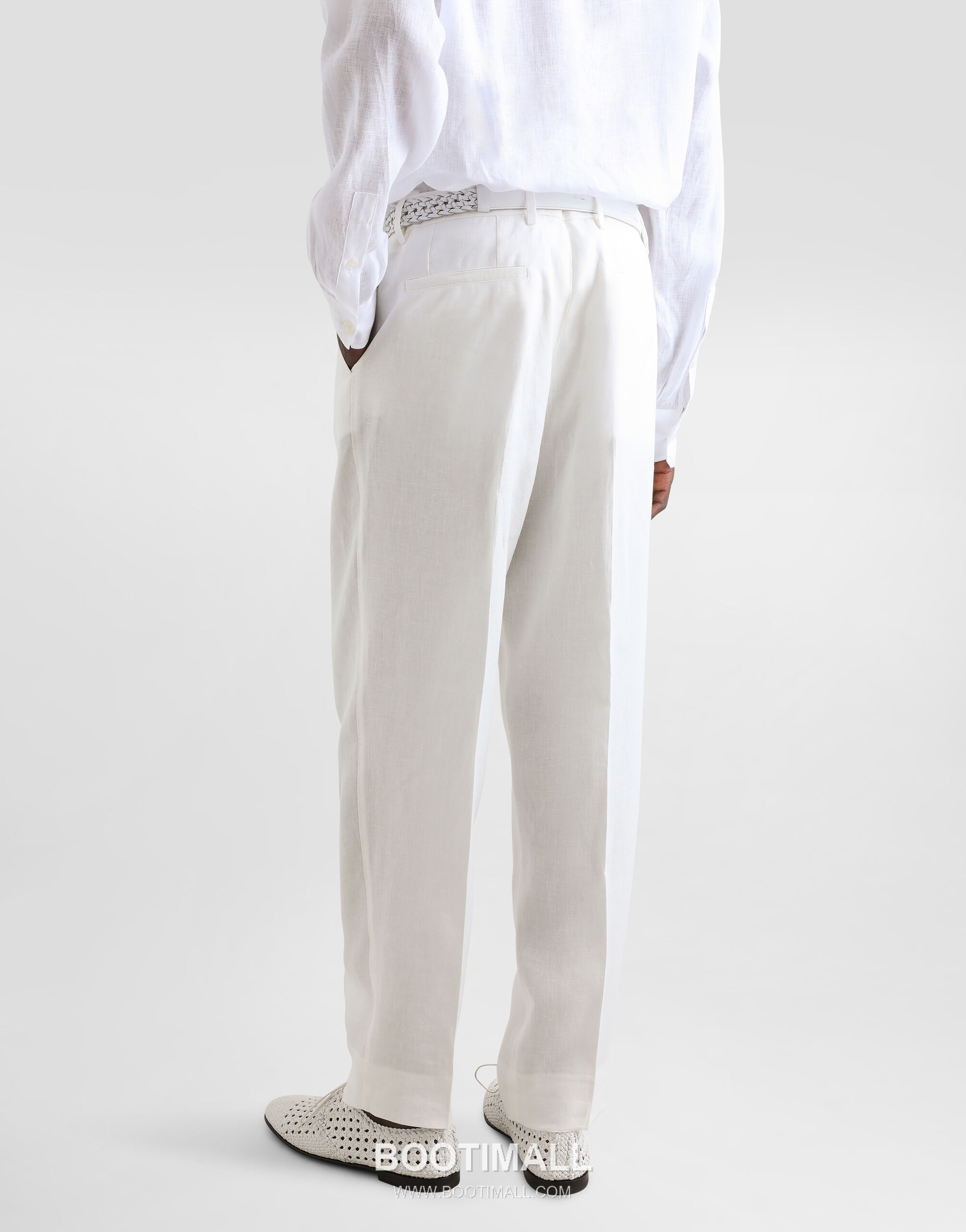 Dolce & Gabbana Linen Canvas Trousers Linen Burgundy 돌체앤가바나 리넨 캔버스 트라우저 리넨 버건디 5