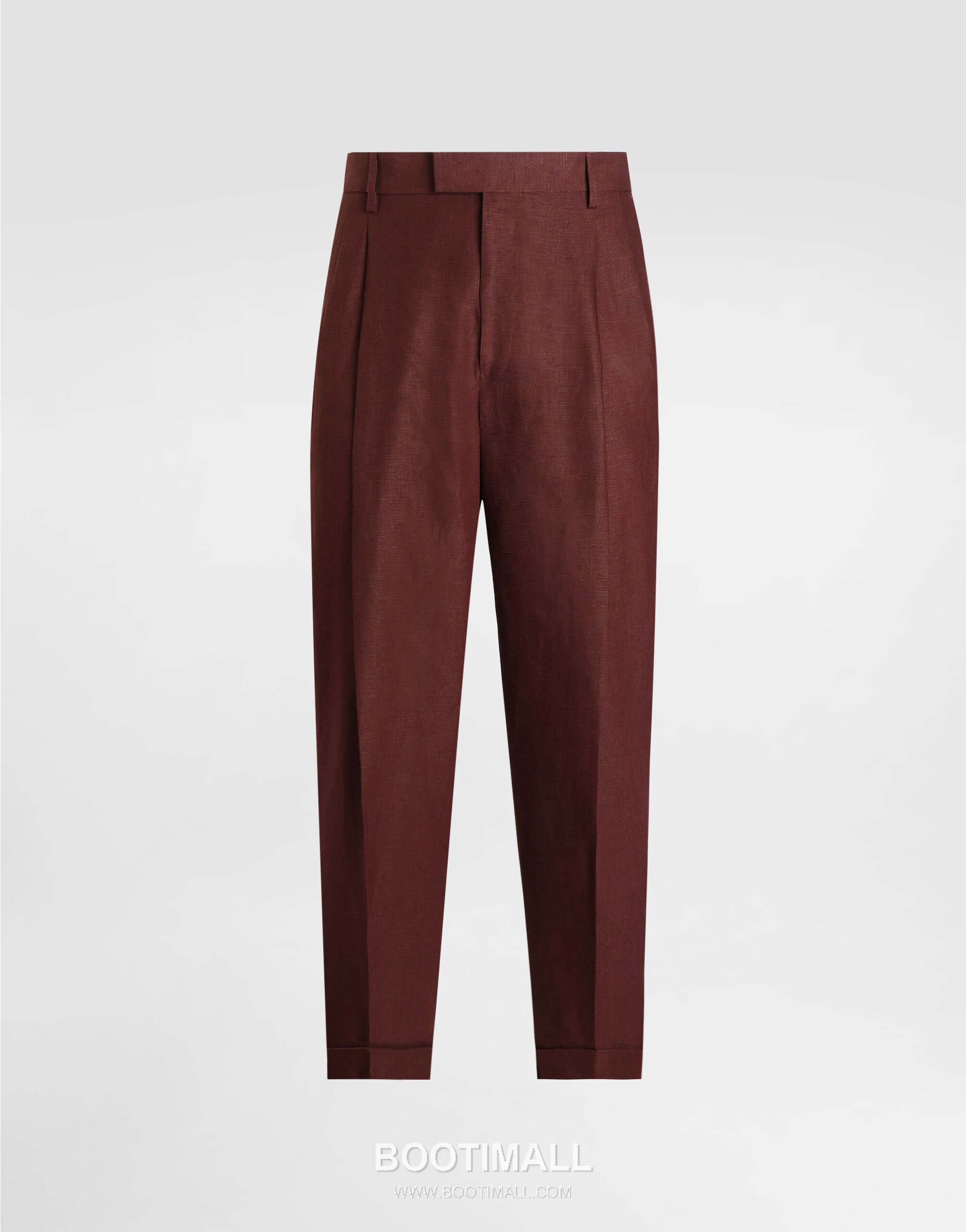 Dolce & Gabbana Linen Canvas Trousers Linen Burgundy 돌체앤가바나 리넨 캔버스 트라우저 리넨 버건디 1