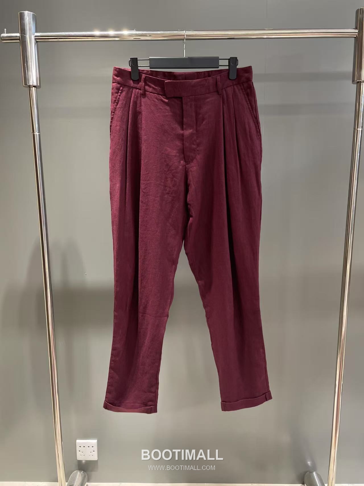 Dolce & Gabbana Linen Canvas Trousers Linen Burgundy 돌체앤가바나 리넨 캔버스 트라우저 리넨 버건디 6