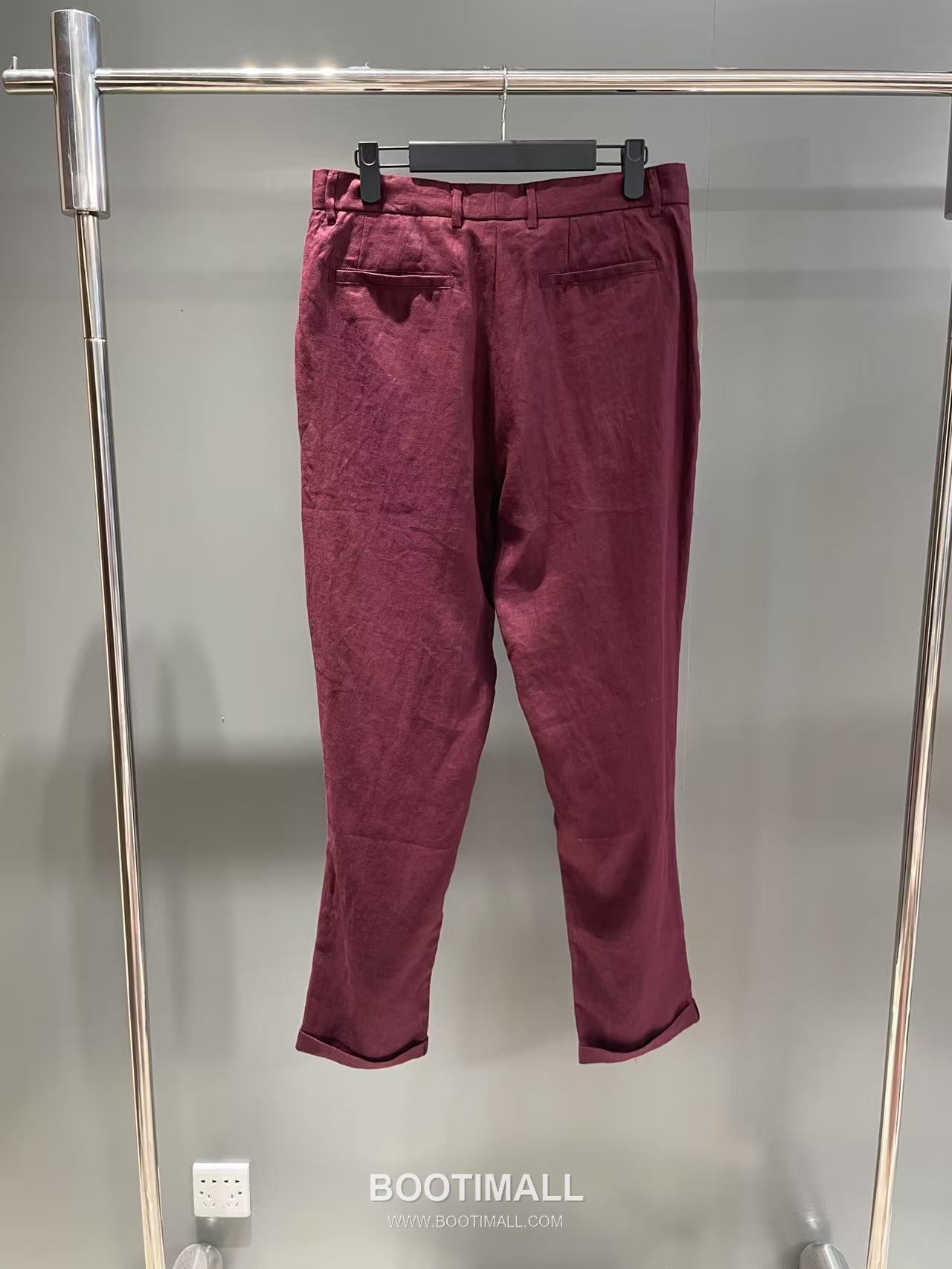 Dolce & Gabbana Linen Canvas Trousers Linen Burgundy 돌체앤가바나 리넨 캔버스 트라우저 리넨 버건디 7