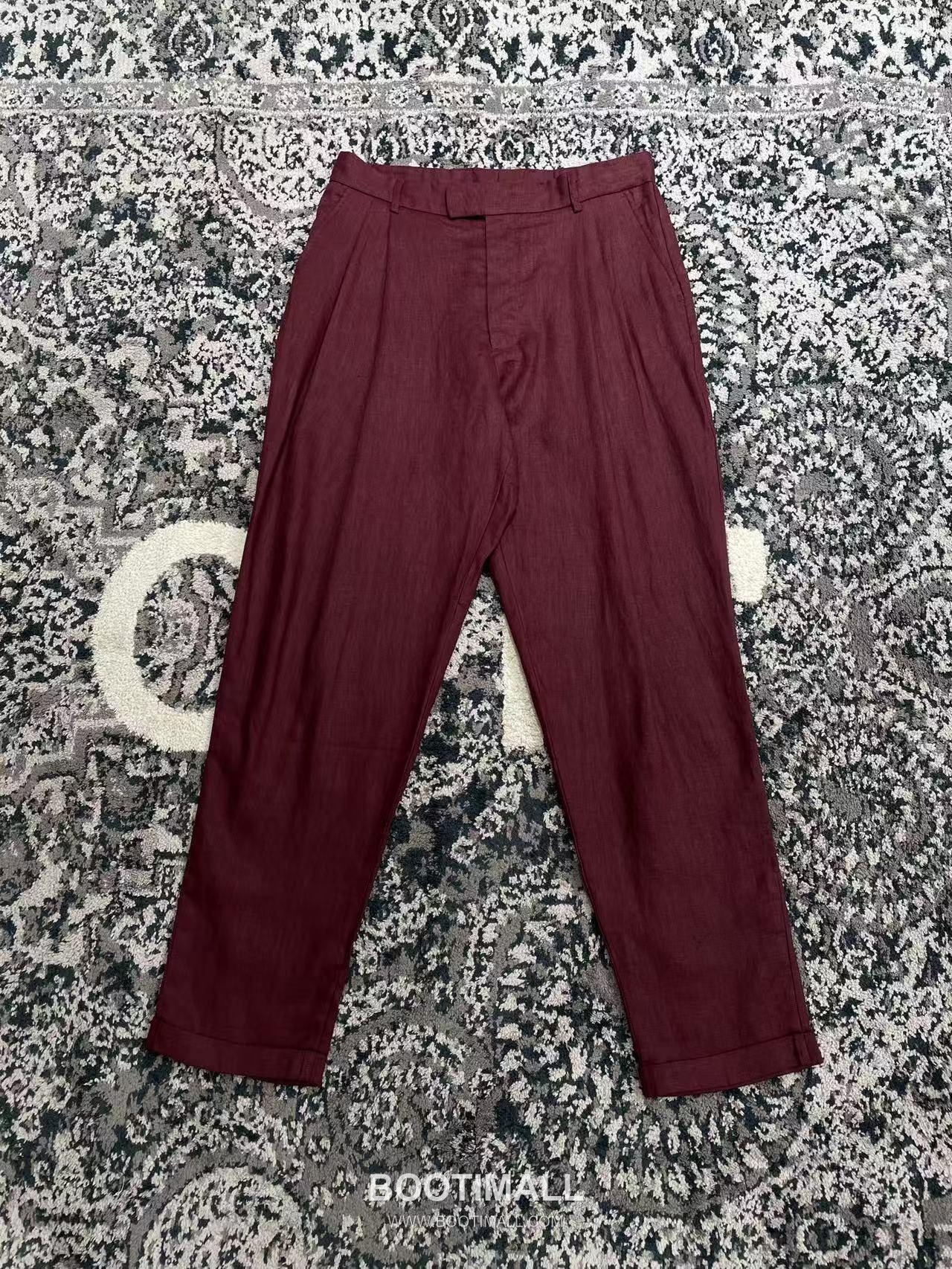 Dolce & Gabbana Linen Canvas Trousers Linen Burgundy 돌체앤가바나 리넨 캔버스 트라우저 리넨 버건디 8