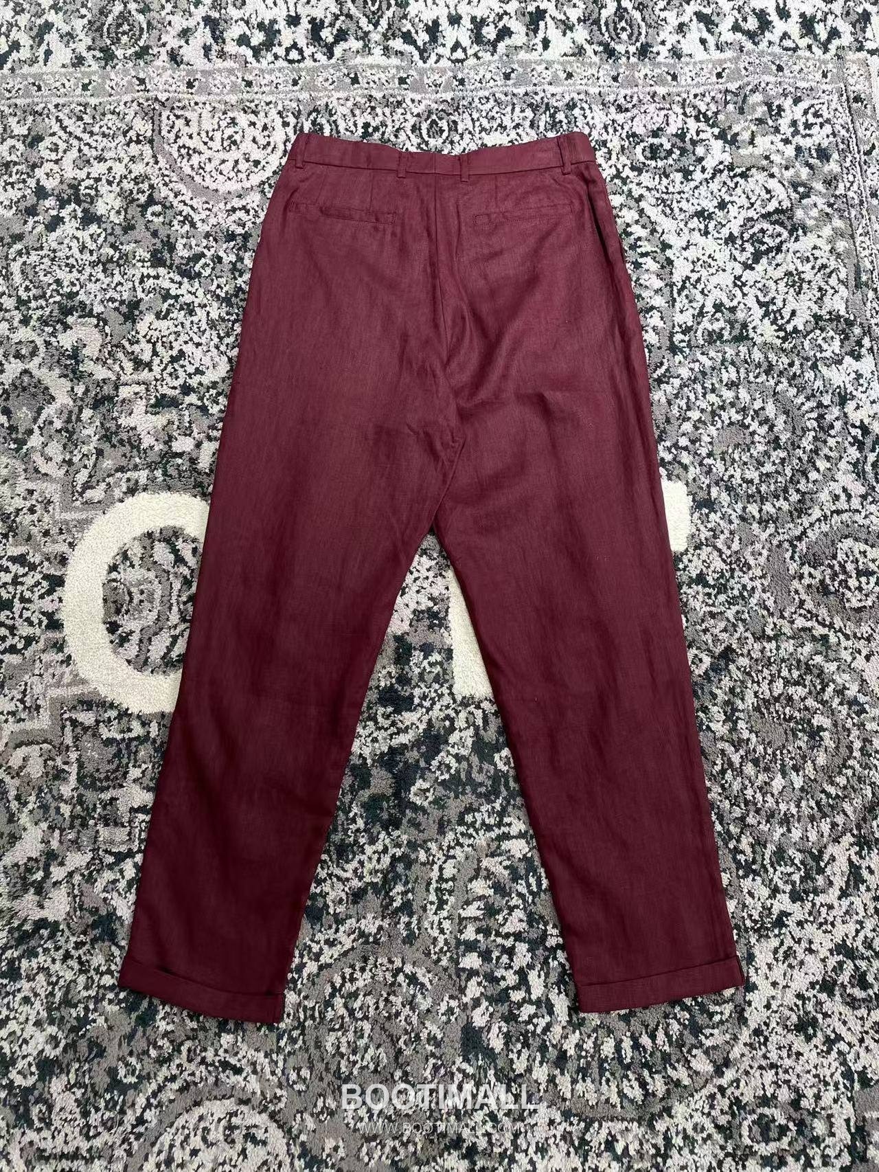 Dolce & Gabbana Linen Canvas Trousers Linen Burgundy 돌체앤가바나 리넨 캔버스 트라우저 리넨 버건디 11