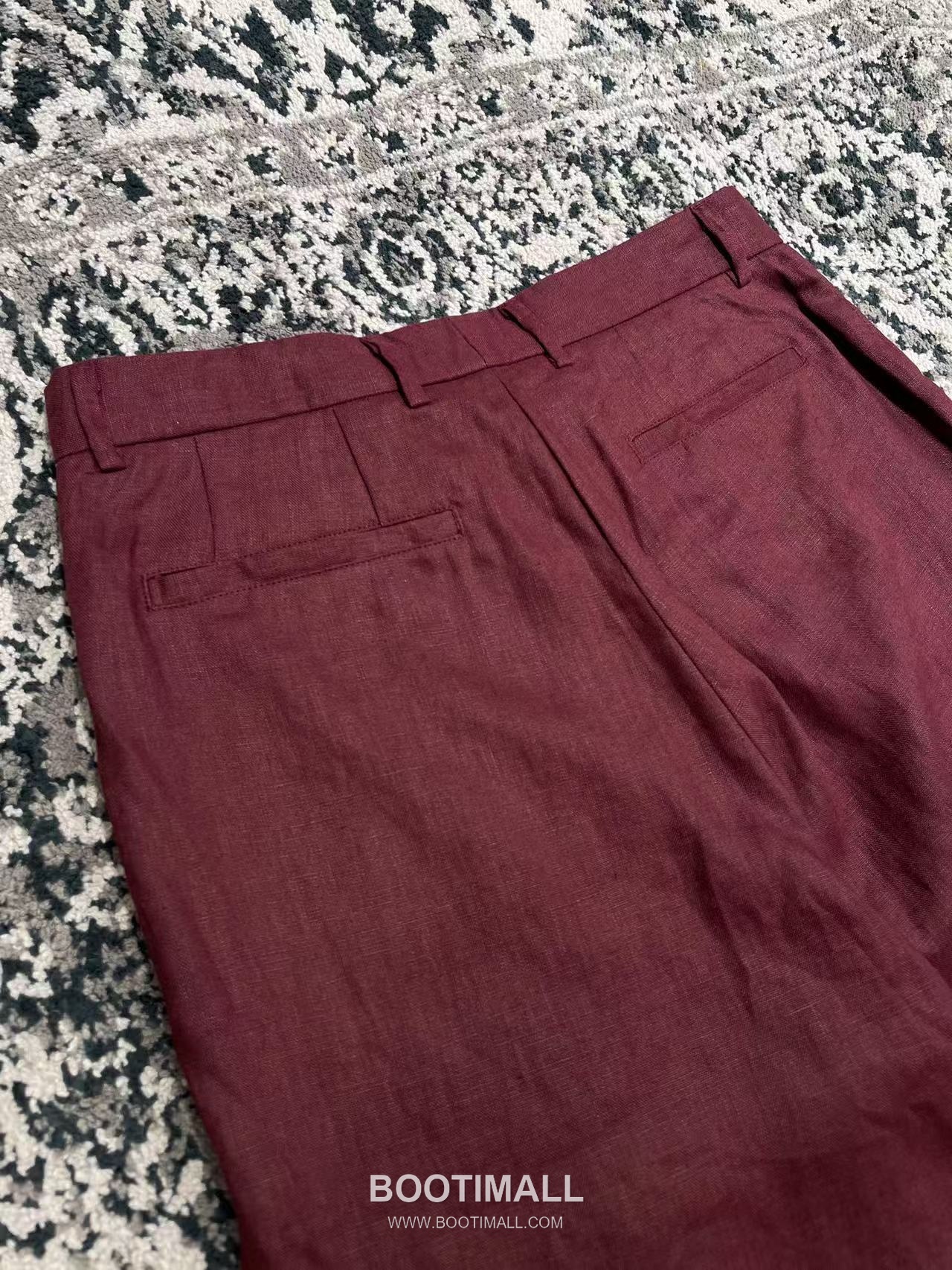 Dolce & Gabbana Linen Canvas Trousers Linen Burgundy 돌체앤가바나 리넨 캔버스 트라우저 리넨 버건디 12