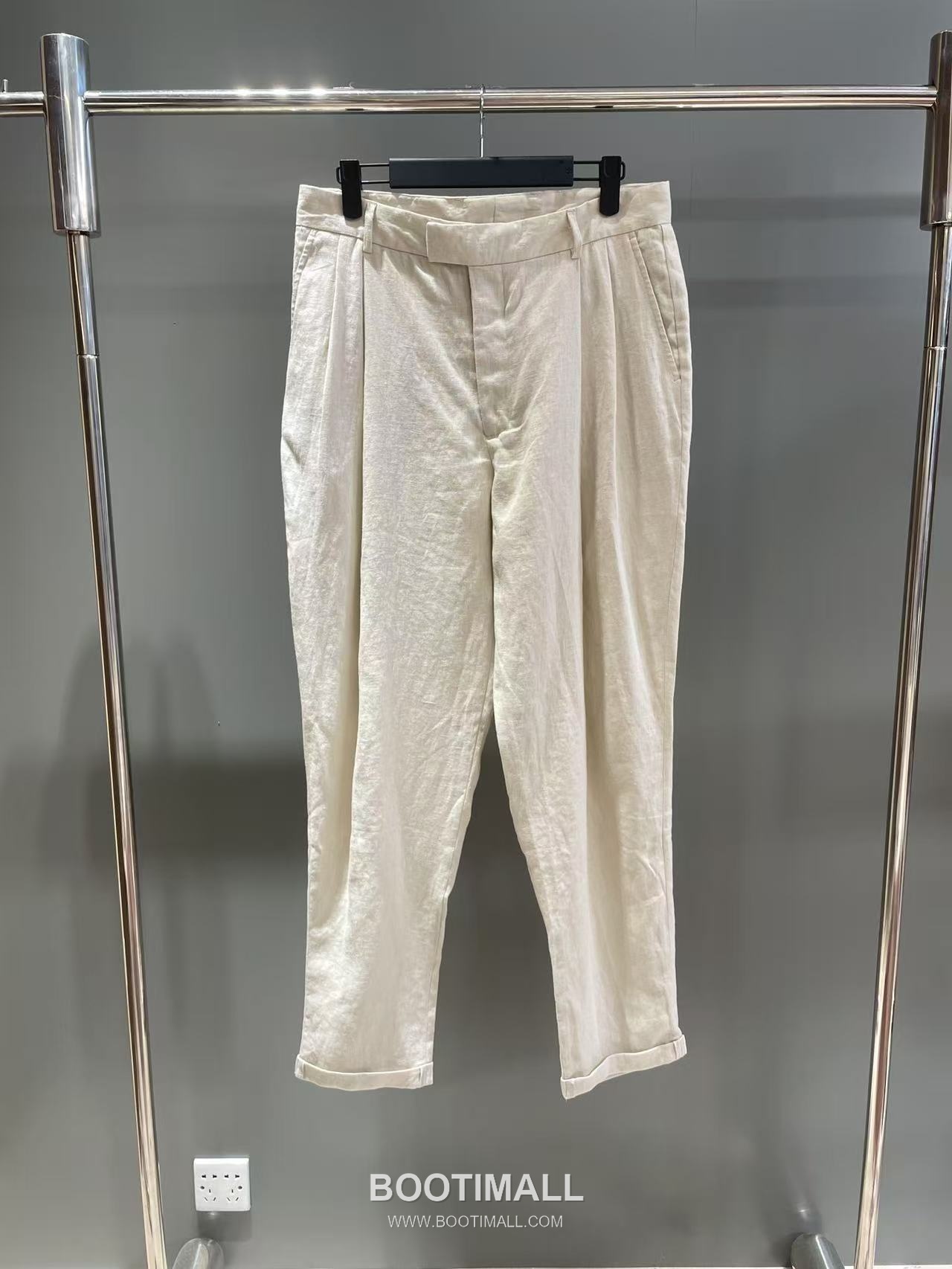 Dolce & Gabbana Linen Canvas Trousers Linen Burgundy 돌체앤가바나 리넨 캔버스 트라우저 리넨 버건디 1