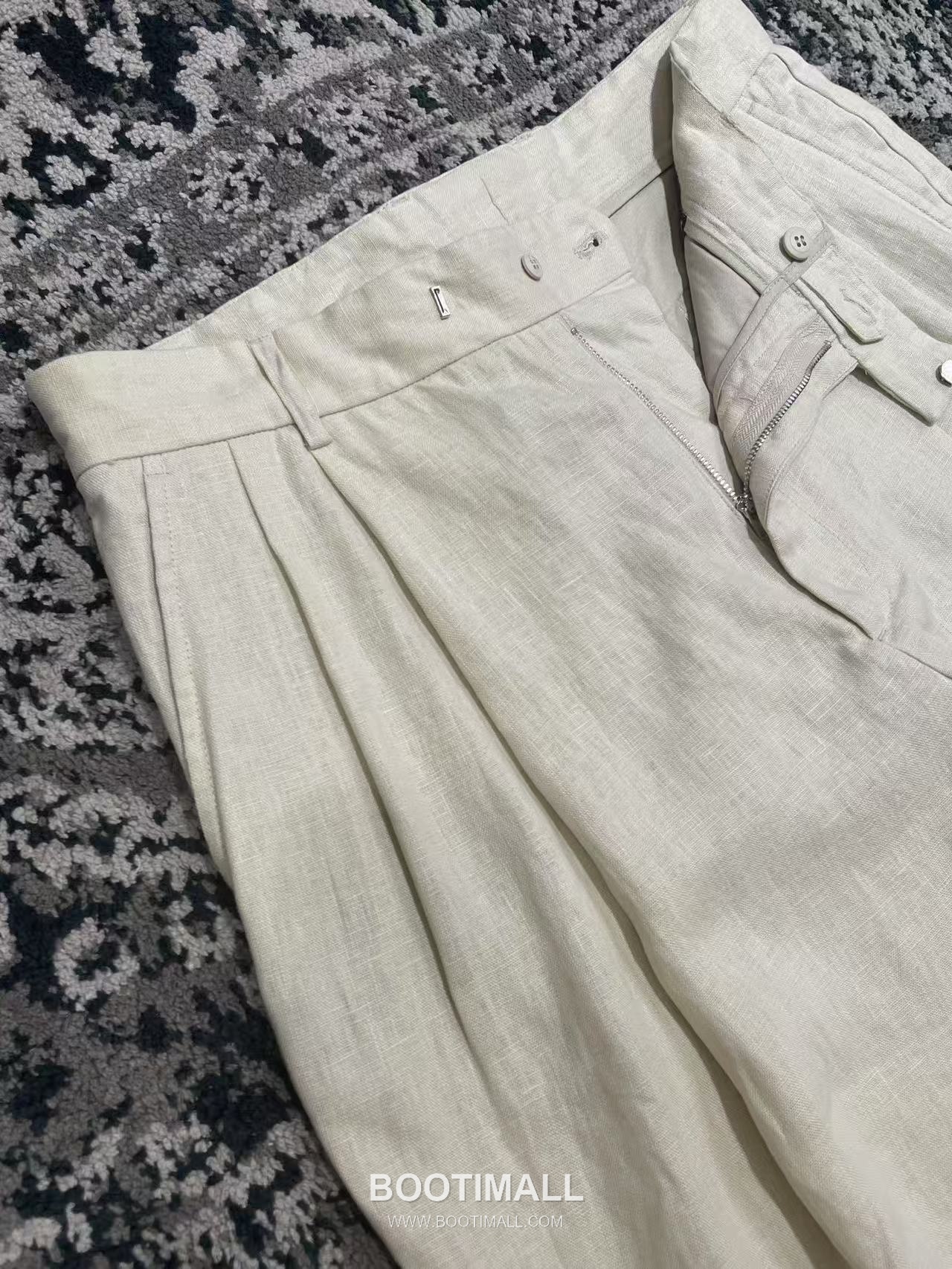 Dolce & Gabbana Linen Canvas Trousers Linen Burgundy 돌체앤가바나 리넨 캔버스 트라우저 리넨 버건디 4