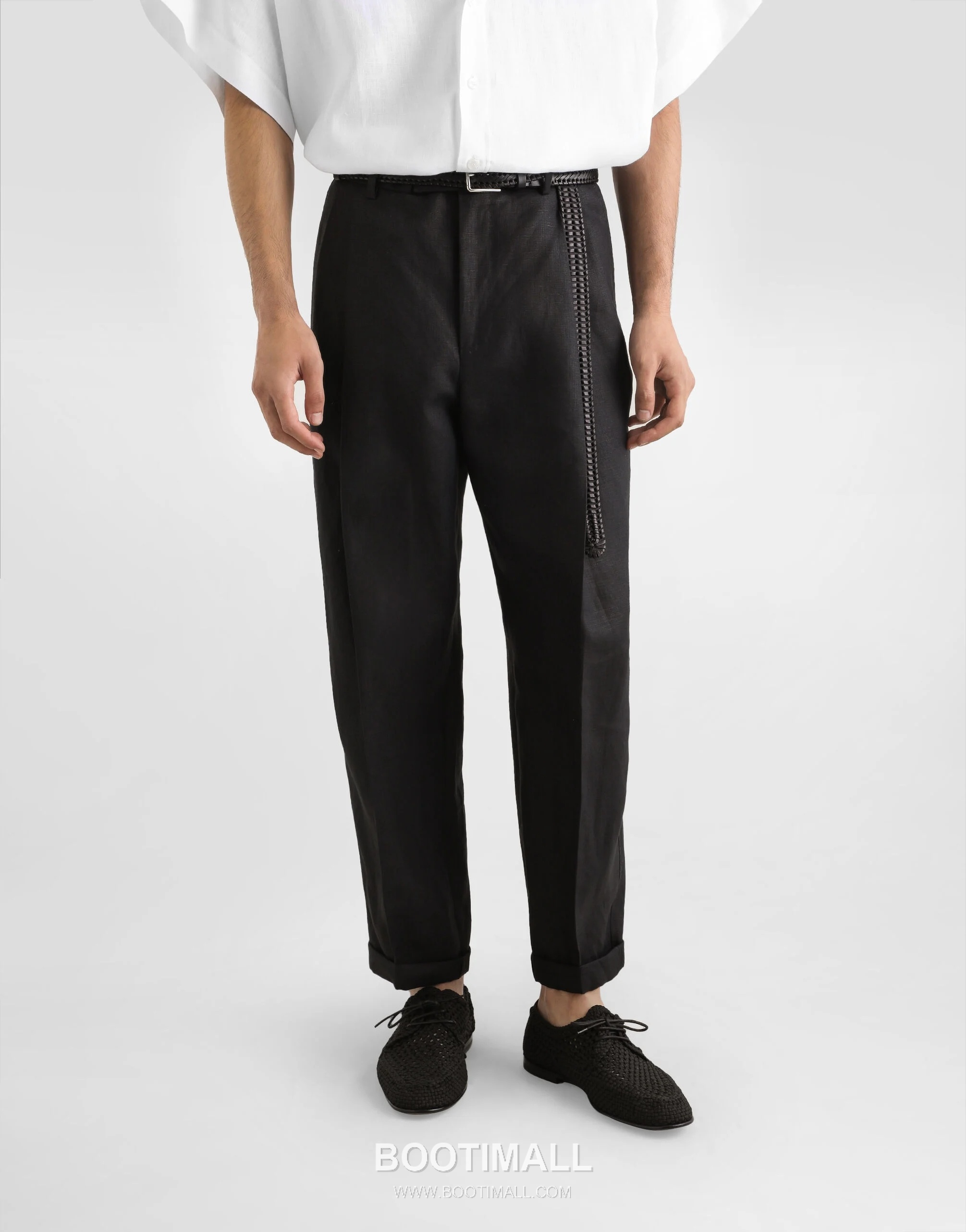 Dolce & Gabbana Linen Canvas Trousers Linen Burgundy 돌체앤가바나 리넨 캔버스 트라우저 리넨 버건디 4