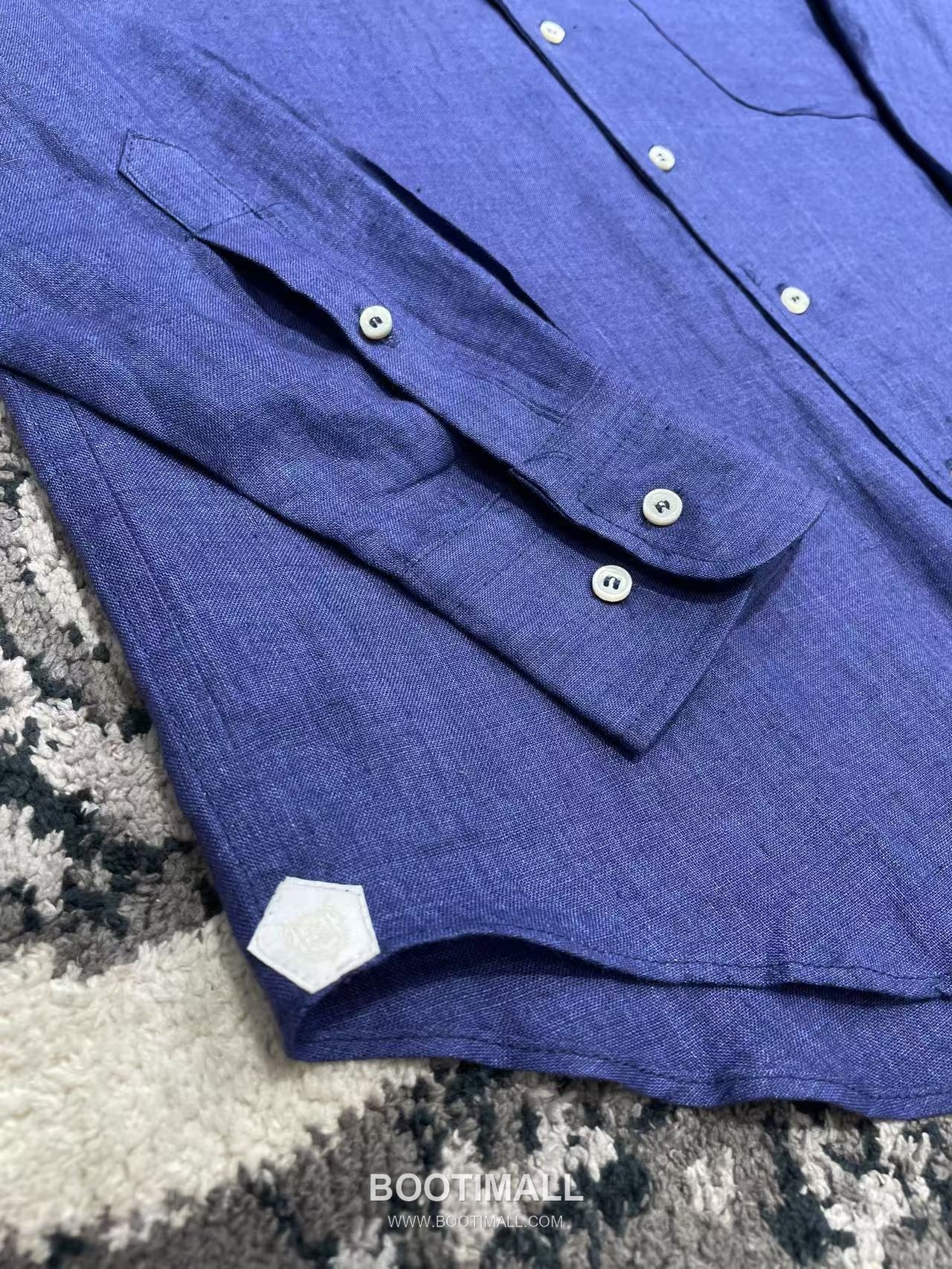 Loro Piana André Shirt Linen Blue 로로피아나 앙드레 셔츠 리넨 블루 9