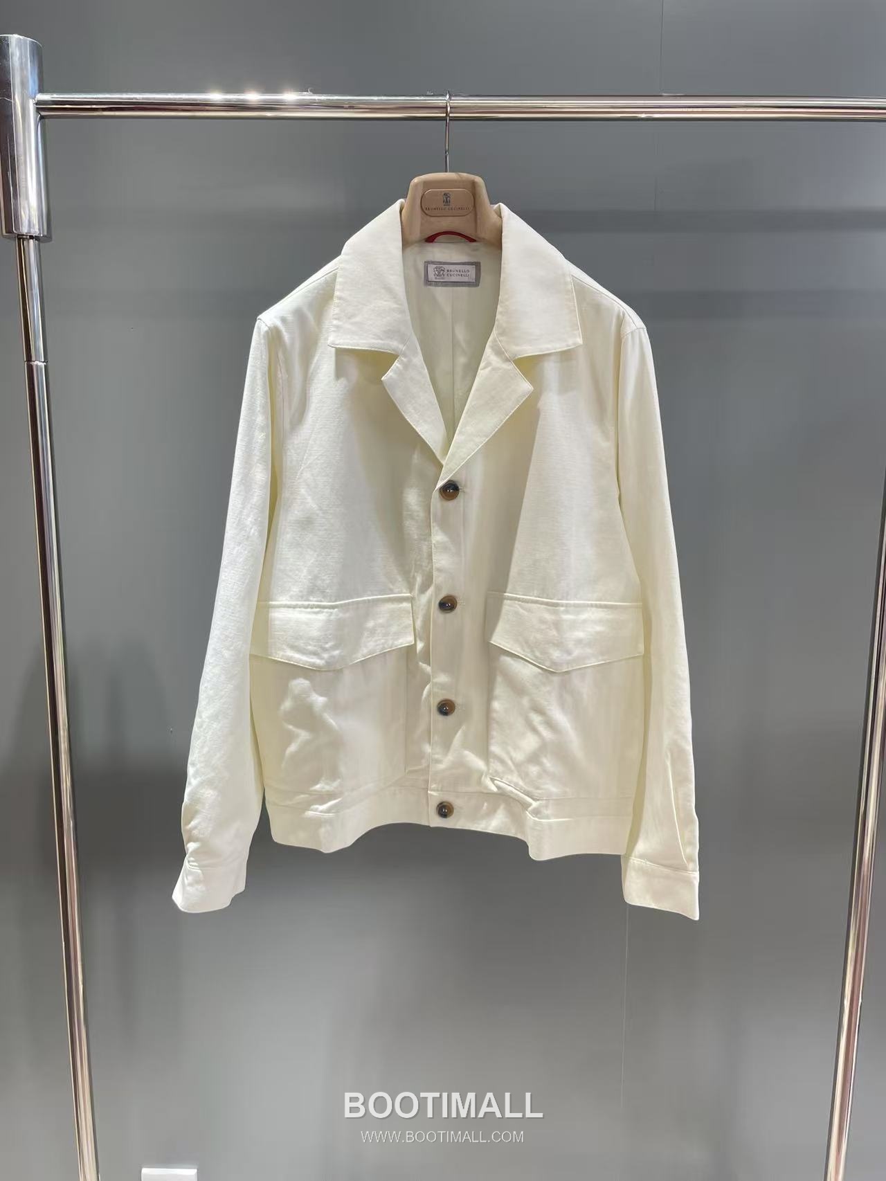 Brunello Cucinelli Washed Silk Twill Jacket Silk White 브루넬로 쿠치넬리 워시드 실크 트윌 자켓 실크 화이트 6