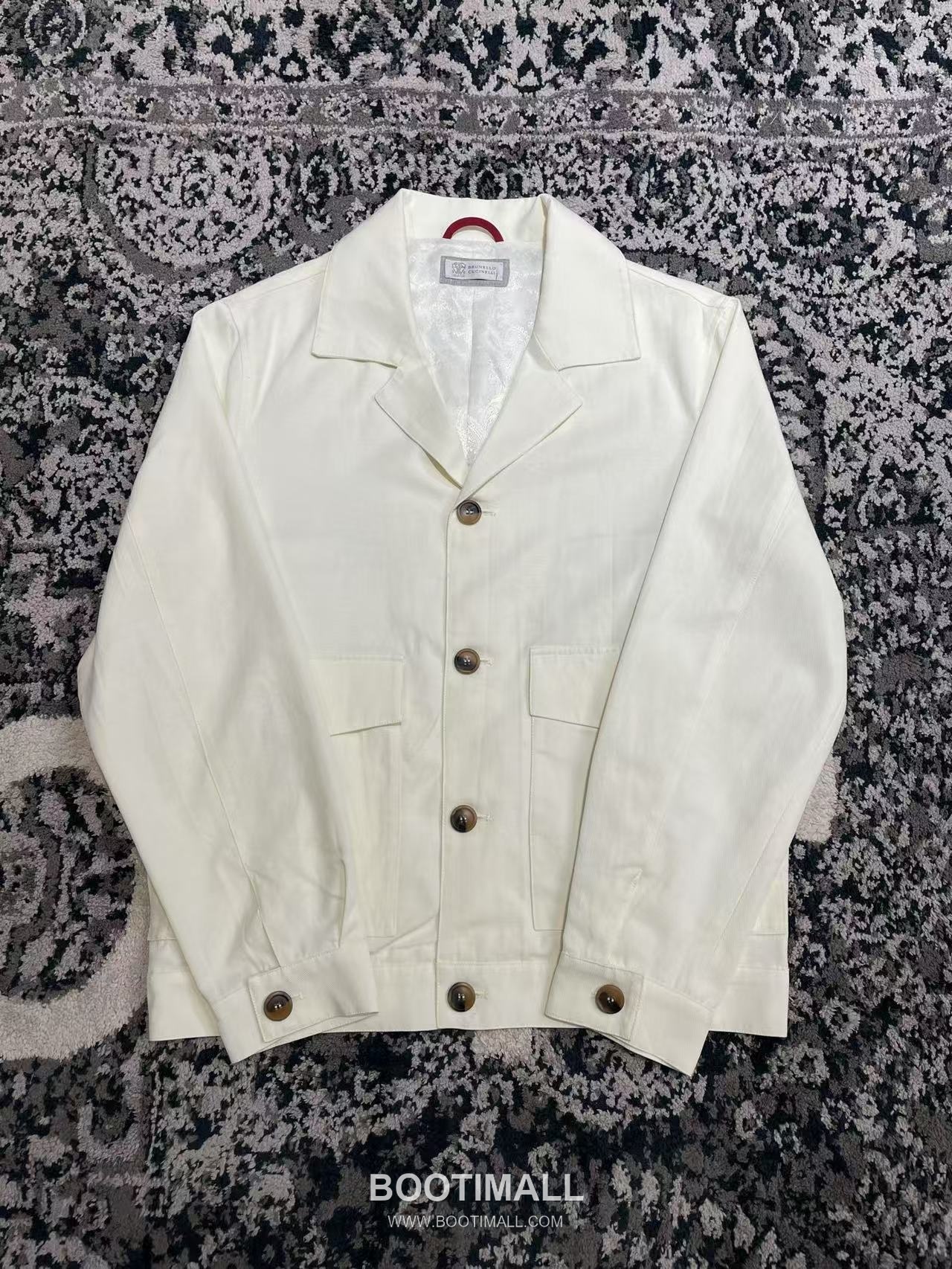 Brunello Cucinelli Washed Silk Twill Jacket Silk White 브루넬로 쿠치넬리 워시드 실크 트윌 자켓 실크 화이트 8