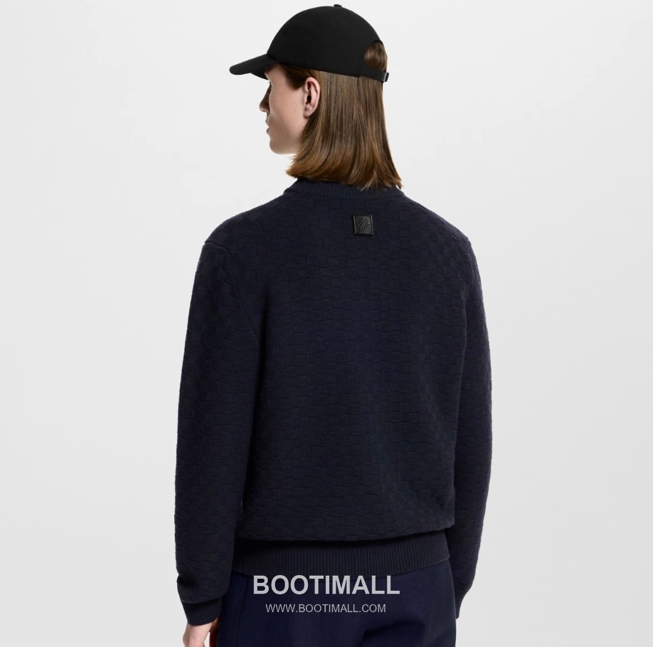 Louis Vuitton Damier Half-Zip Sweater Black 루이비통 다미에 하프집 스웨터 블랙 3