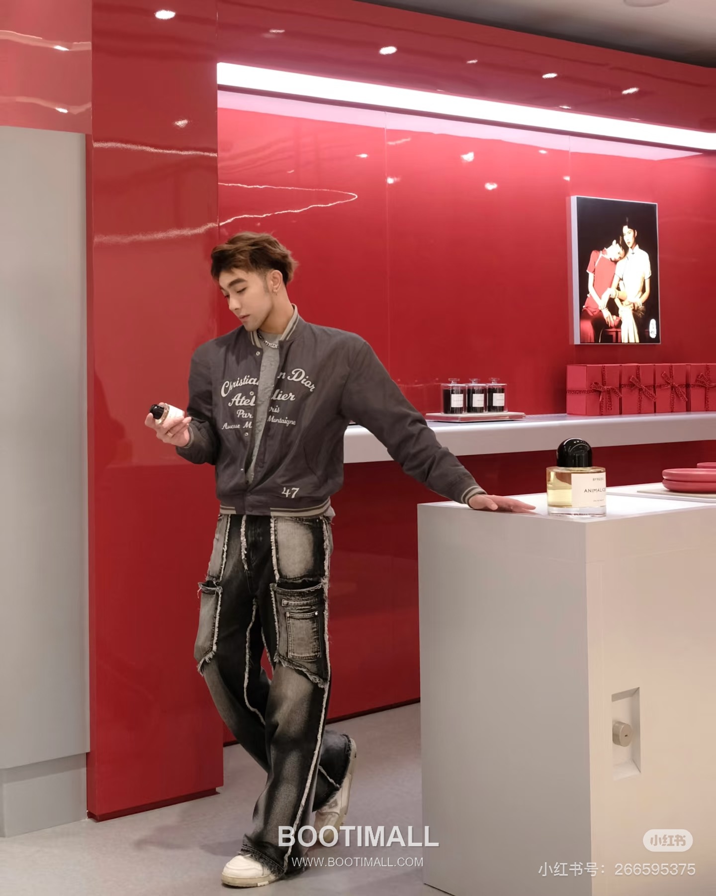 Dior CD Logo Baseball Jacket Cotton Blend Beige 디올 CD 로고 베이스볼 자켓 코튼 혼방 베이지 8